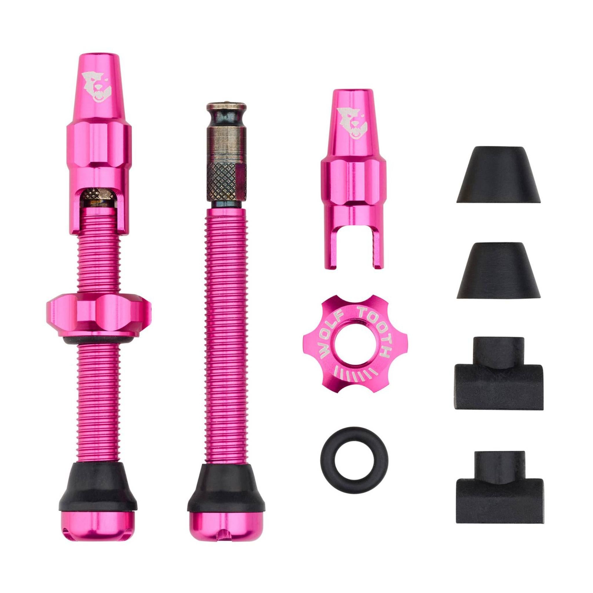 Wolf Tooth Tubeless Valve Stem Kit for Clik Valve Pink / 44mm