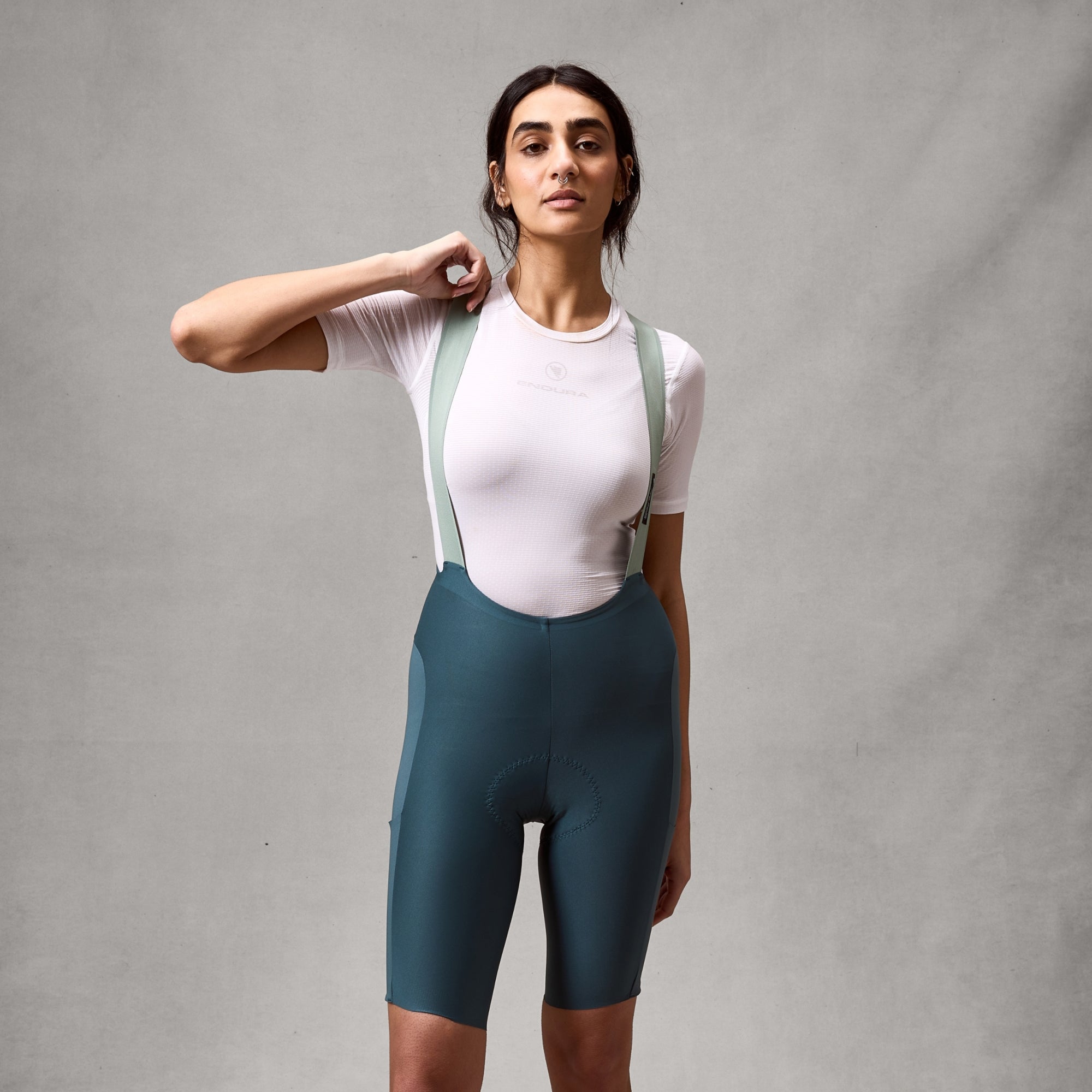 Women's Alltrack Ride Bibshort Teal / XXS