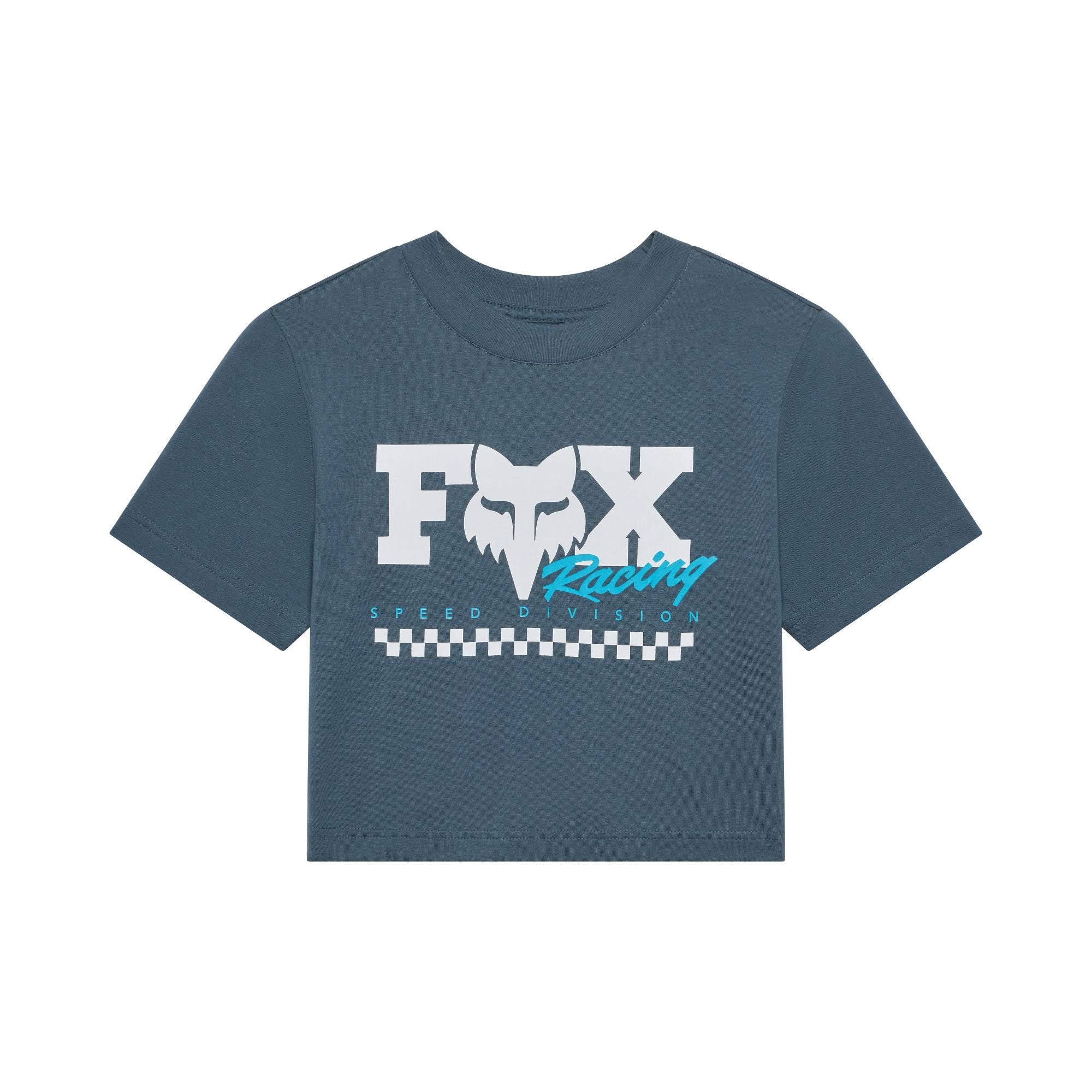 Women's Checker Baby Tee Deep Cobalt / XS