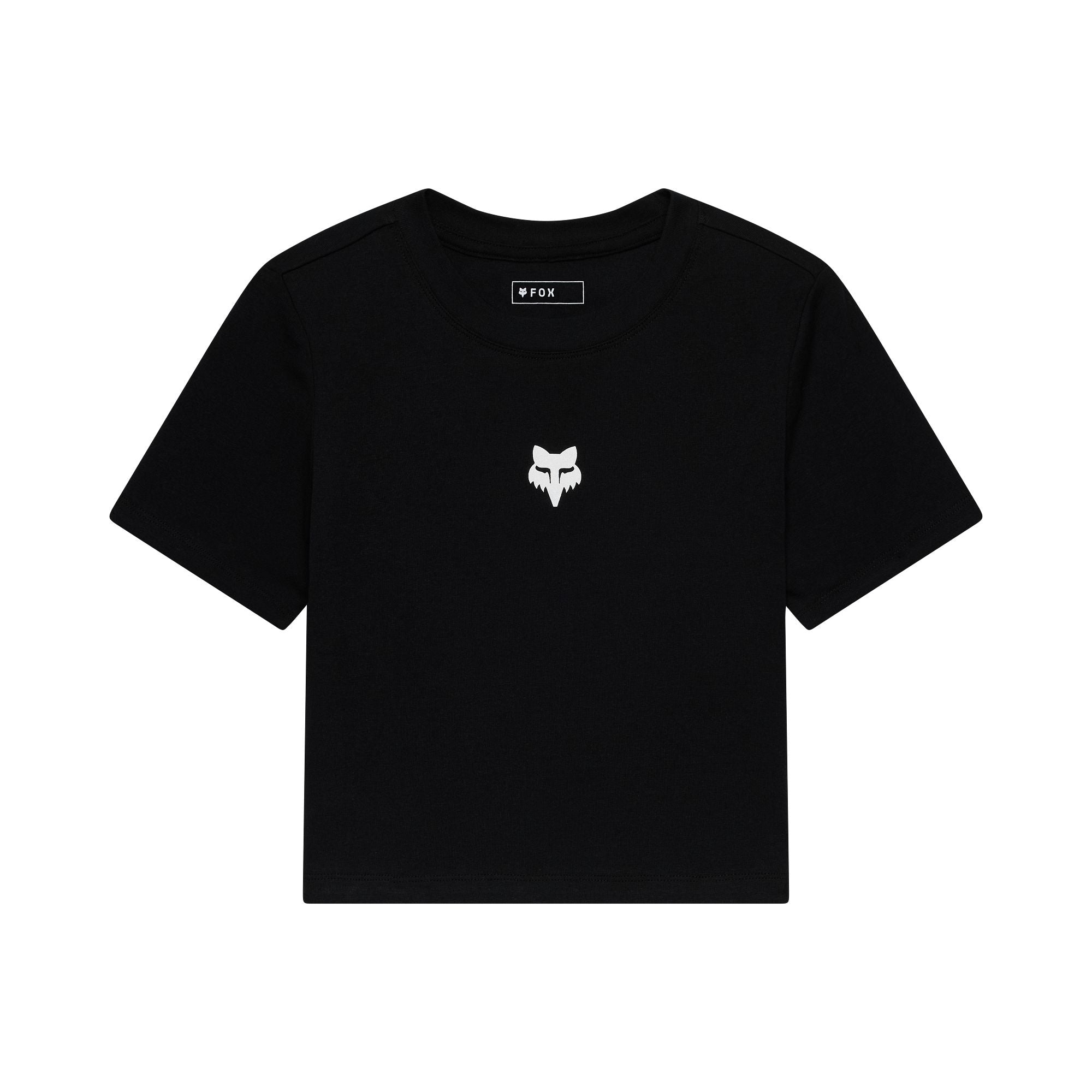 Women's Fox Head Rib Baby Tee Black / XS