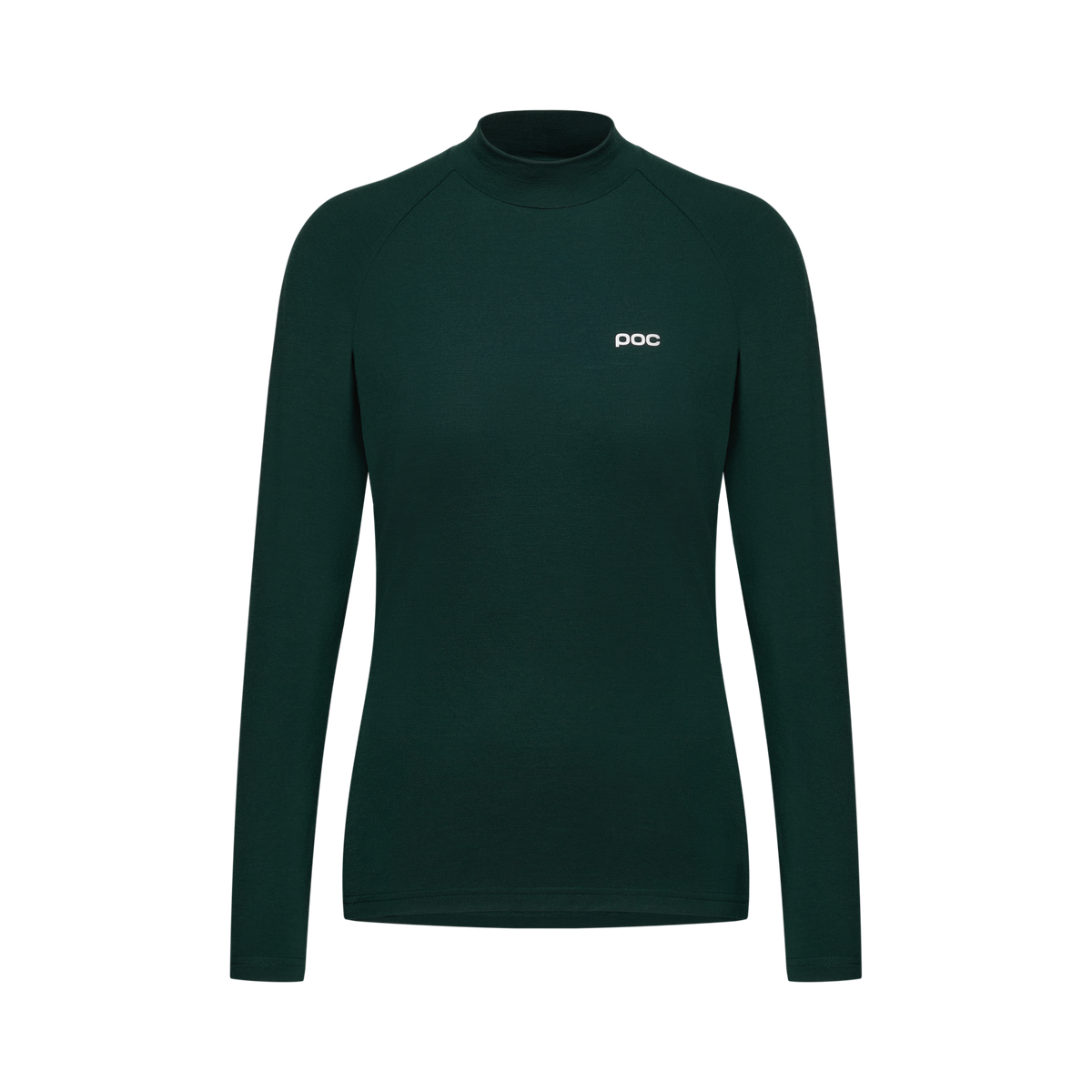 Women's Layer Merino Mock Neck Jersey Pargasite Green / XS