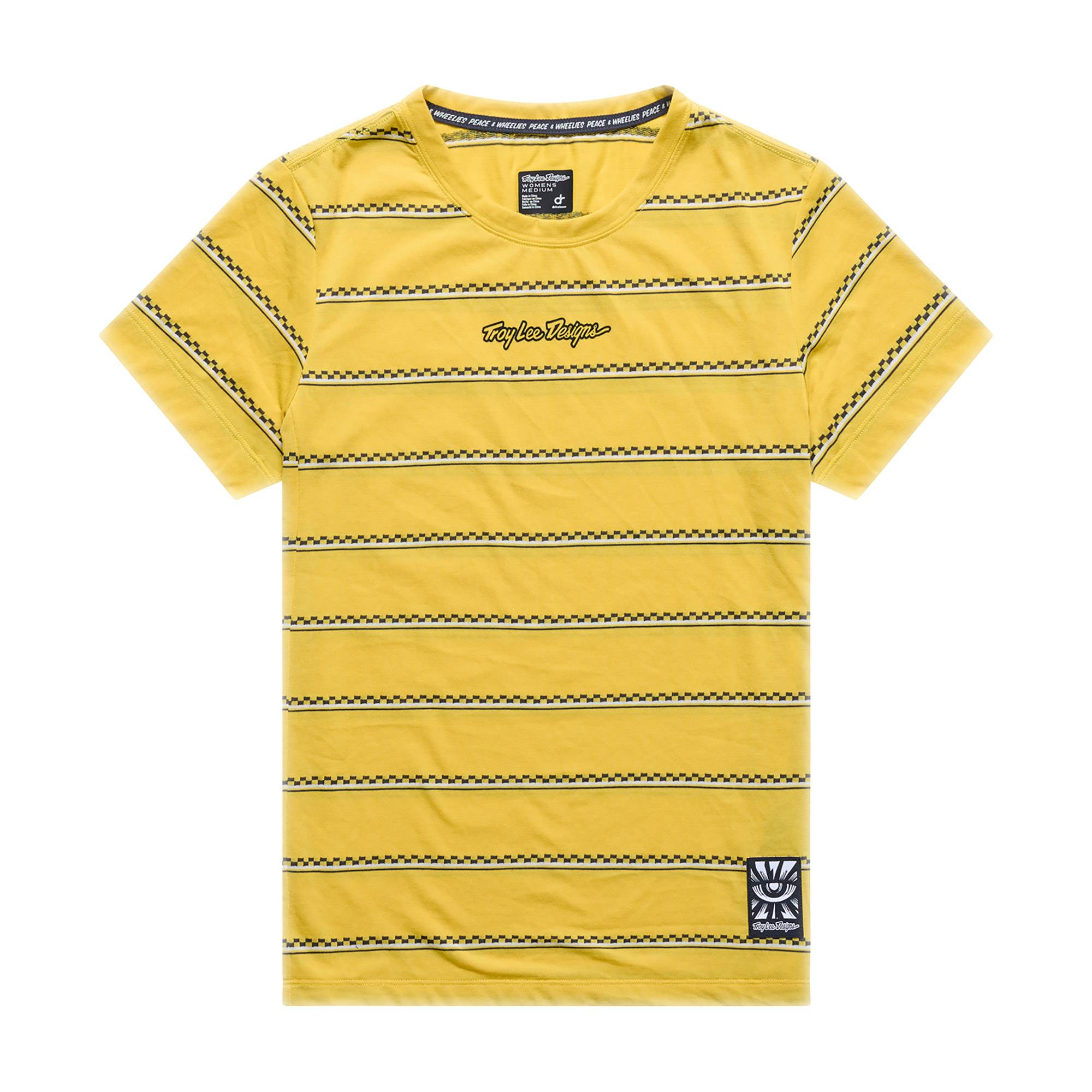 Women's Lilium Ride Short Sleeve Tee Checked Out - Butter / XS