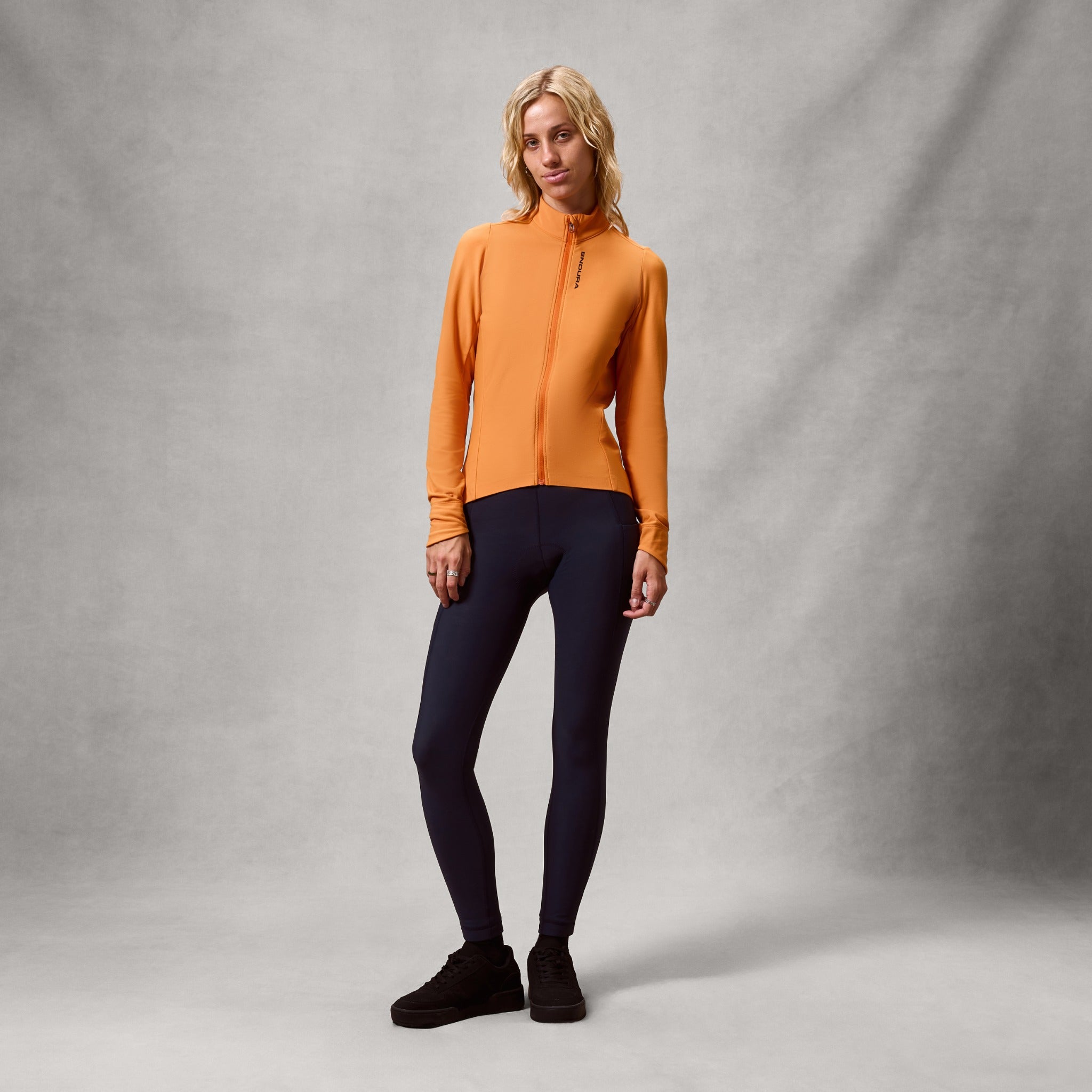Women's Loop Ride L/S Jersey End Orange / XS