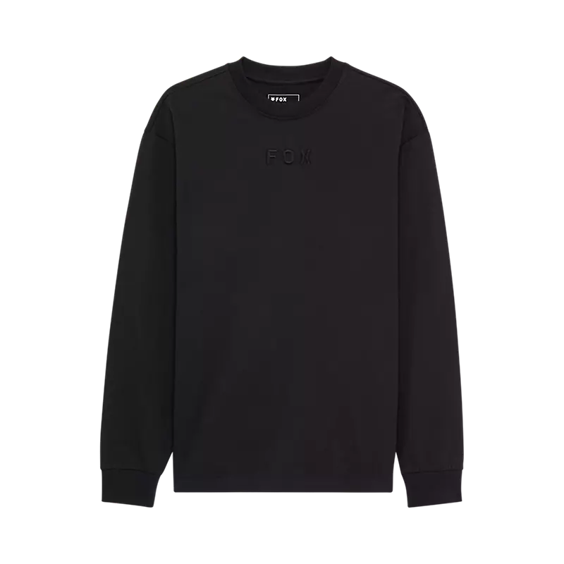 Wordmark Oversized Long Sleeve Tee Black / S