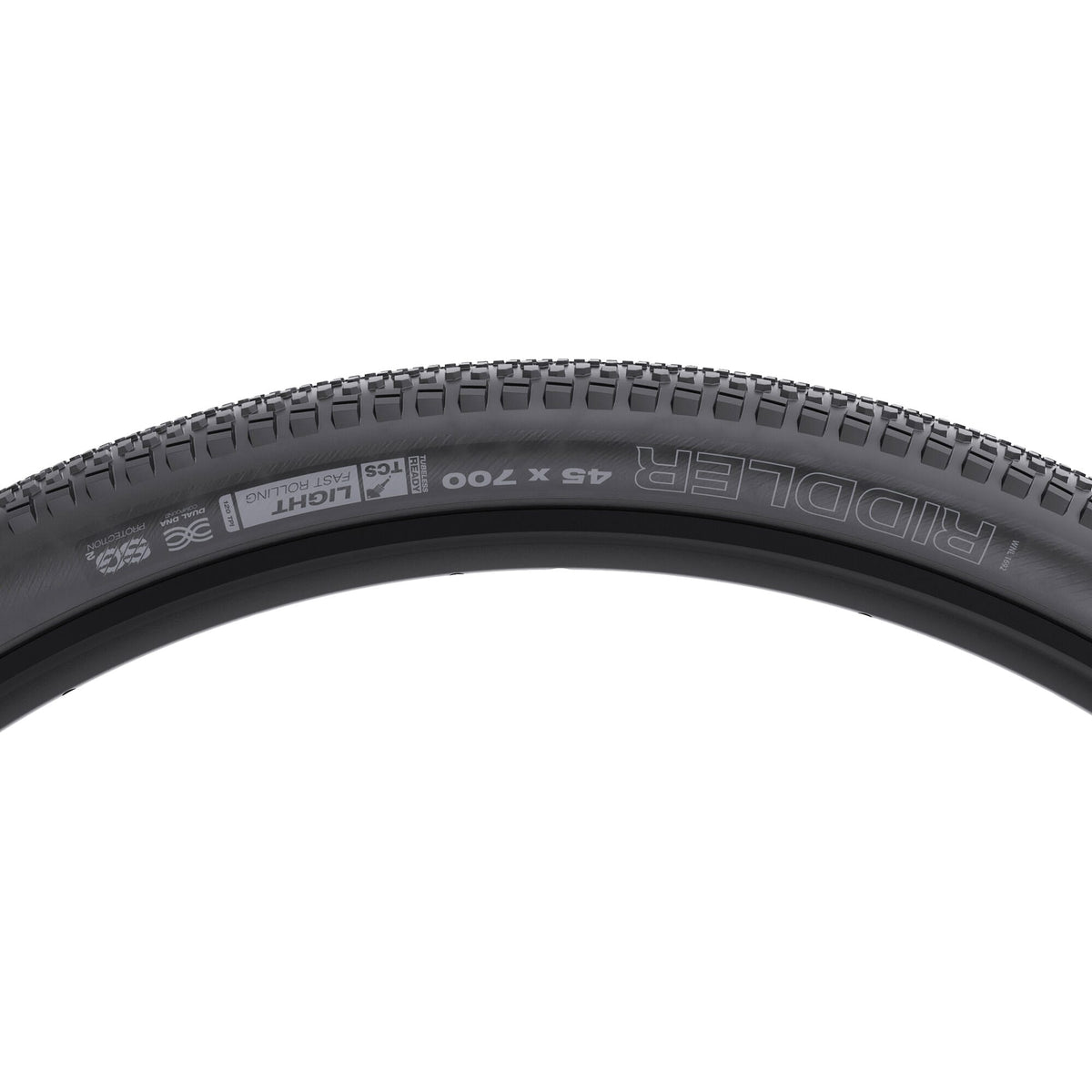 WTB Riddler Tyre Black / 700 x 45 / TCS LIGHT/FAST ROLLING 120TPI DUAL DNA SG2