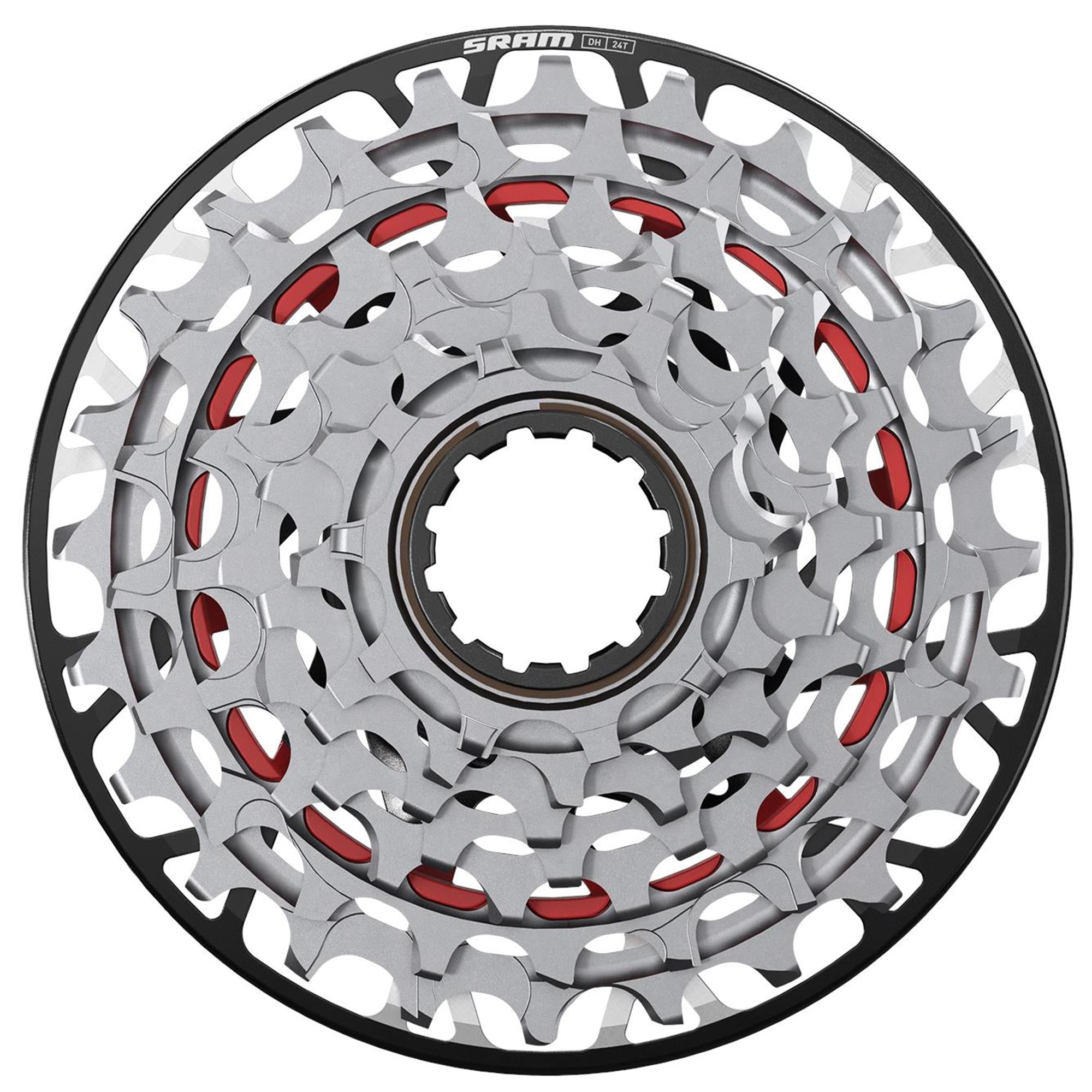 XS-797 T-Type 7-Speed DH Cassette Silver / 10-24 XD