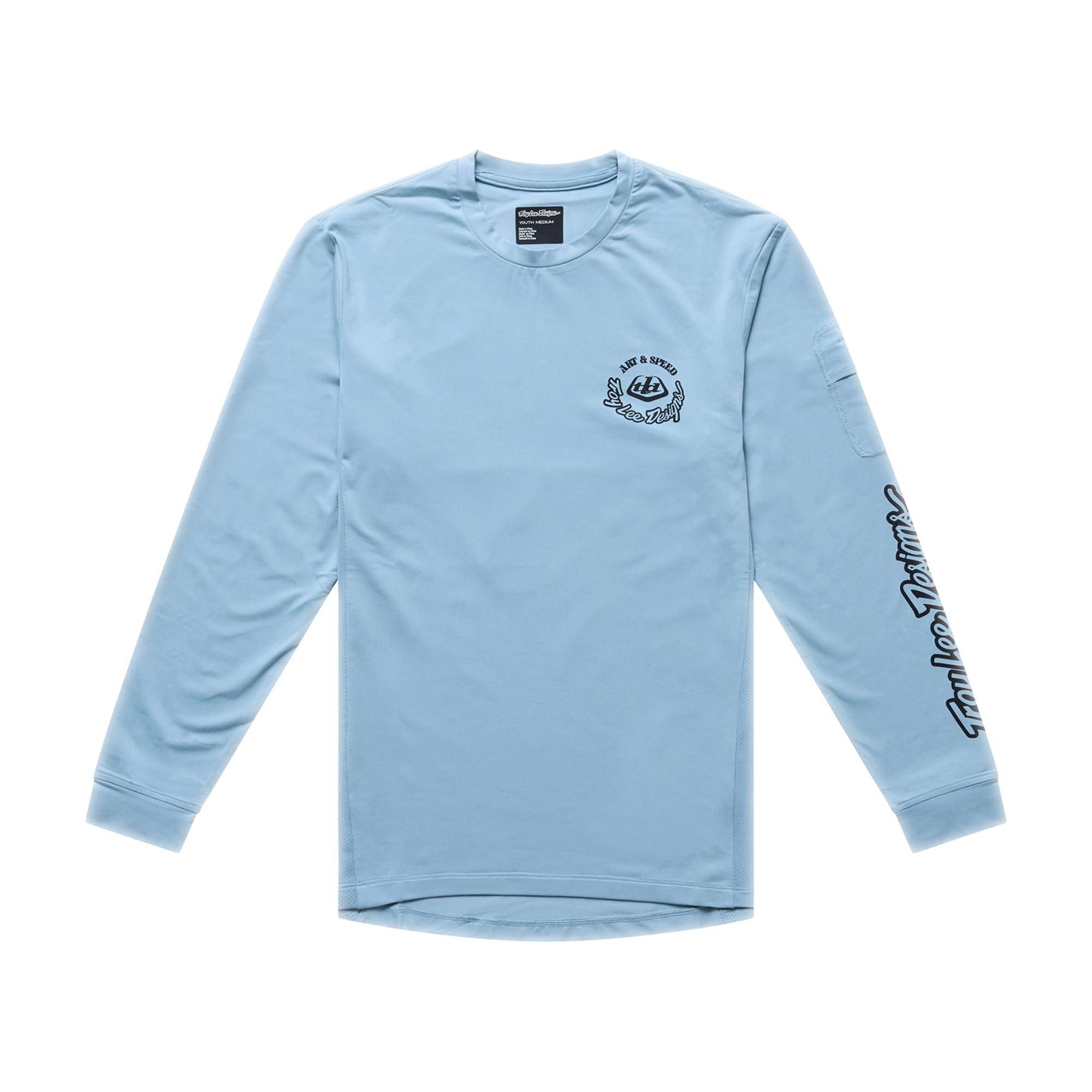 Youth Ruckus Ride Long Sleeve Tee Carbs - Dawn Blue / XS