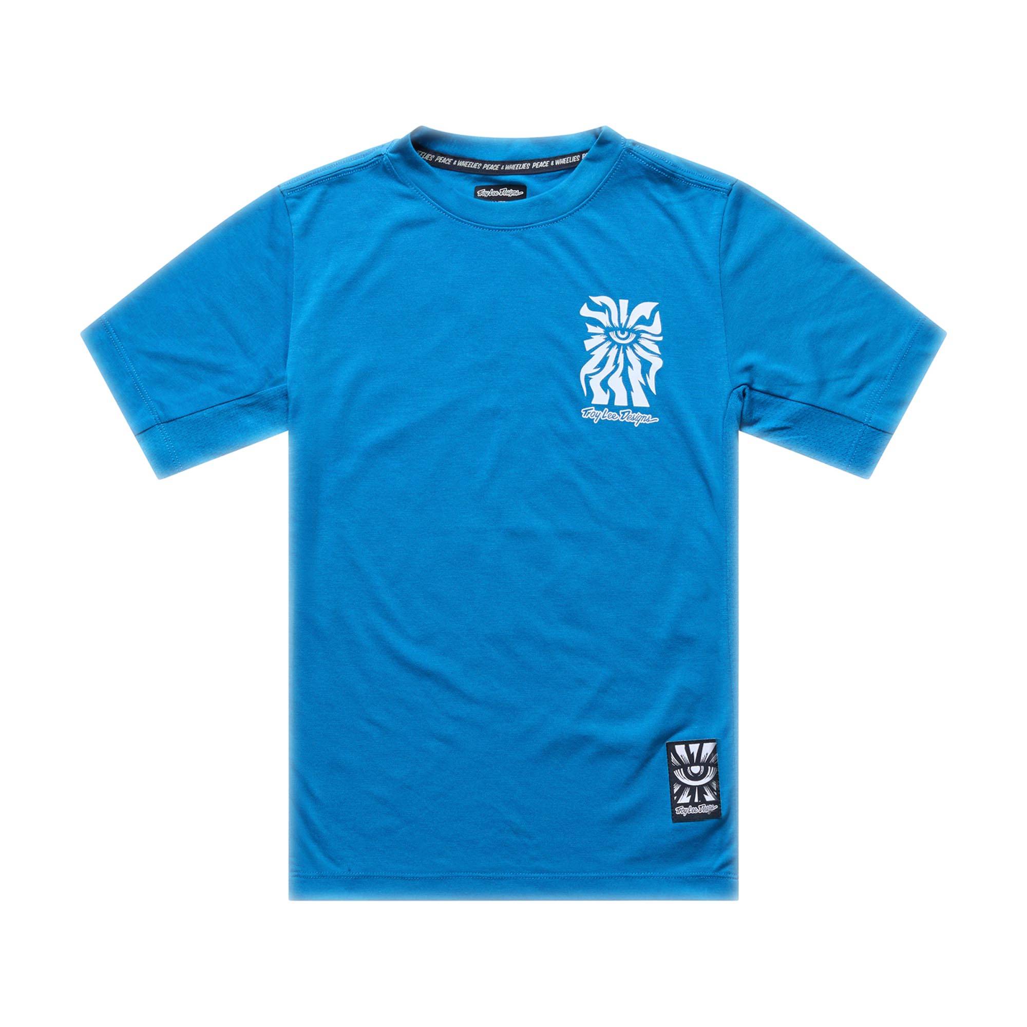 Youth Skyline Ride Short Sleeve Tee One Eye - Aero Blue / XS