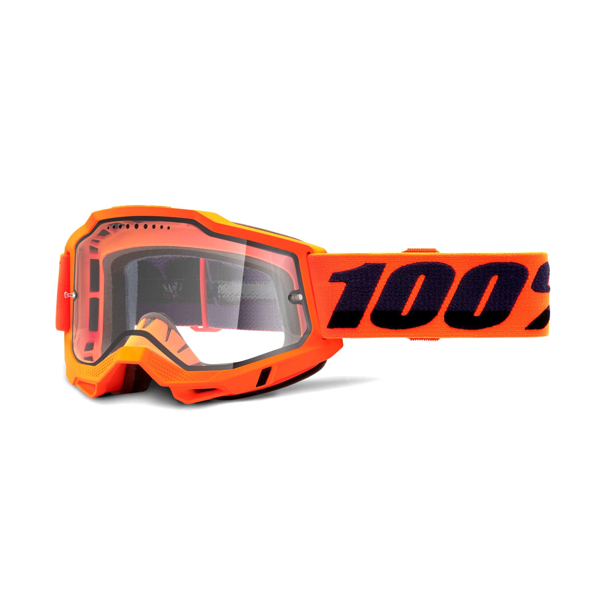 100% Accuri 2 Enduro MTB Goggles Orange / Clear Lens
