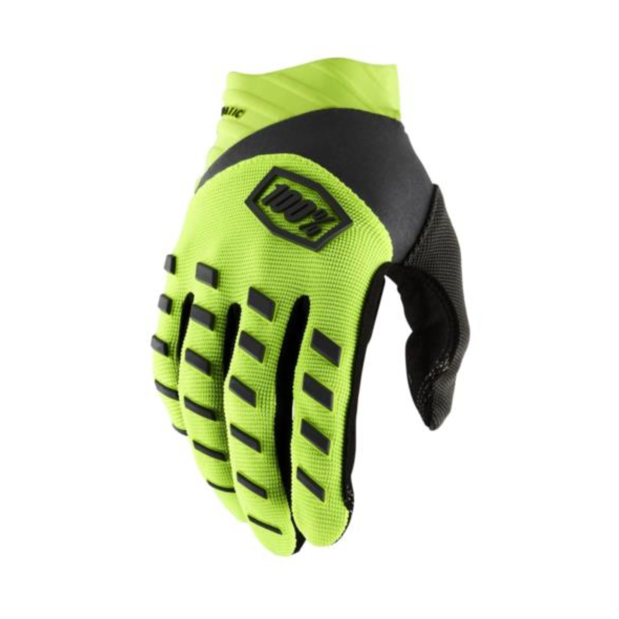 100% Airmatic Gloves Fluo Yellow/Black / S