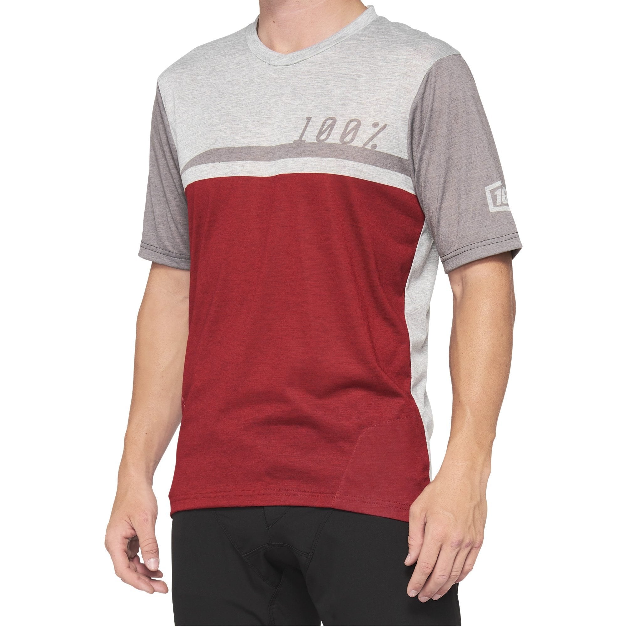 100% Airmatic Jersey 2021 Cherry/Grey / S