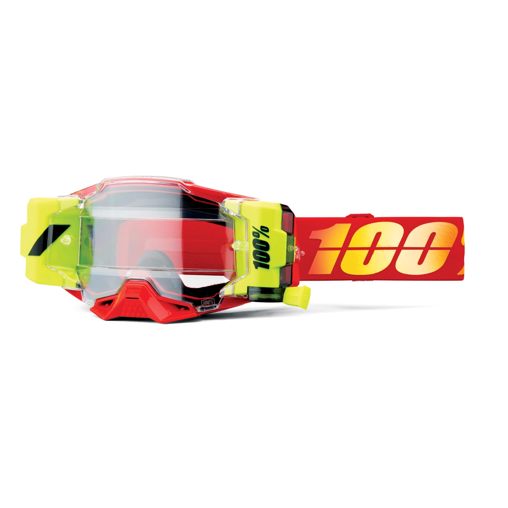 100% Armega Forecast Goggles Nuclear Citrus / Clear Lens