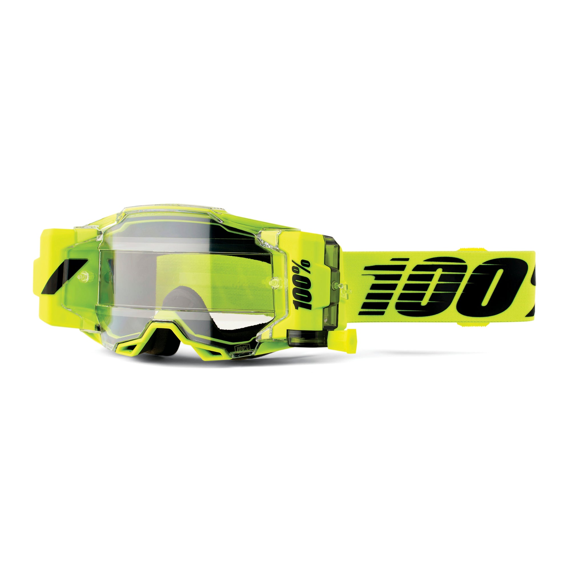 100% Armega Forecast Goggles Nuclear Citrus / Clear Lens