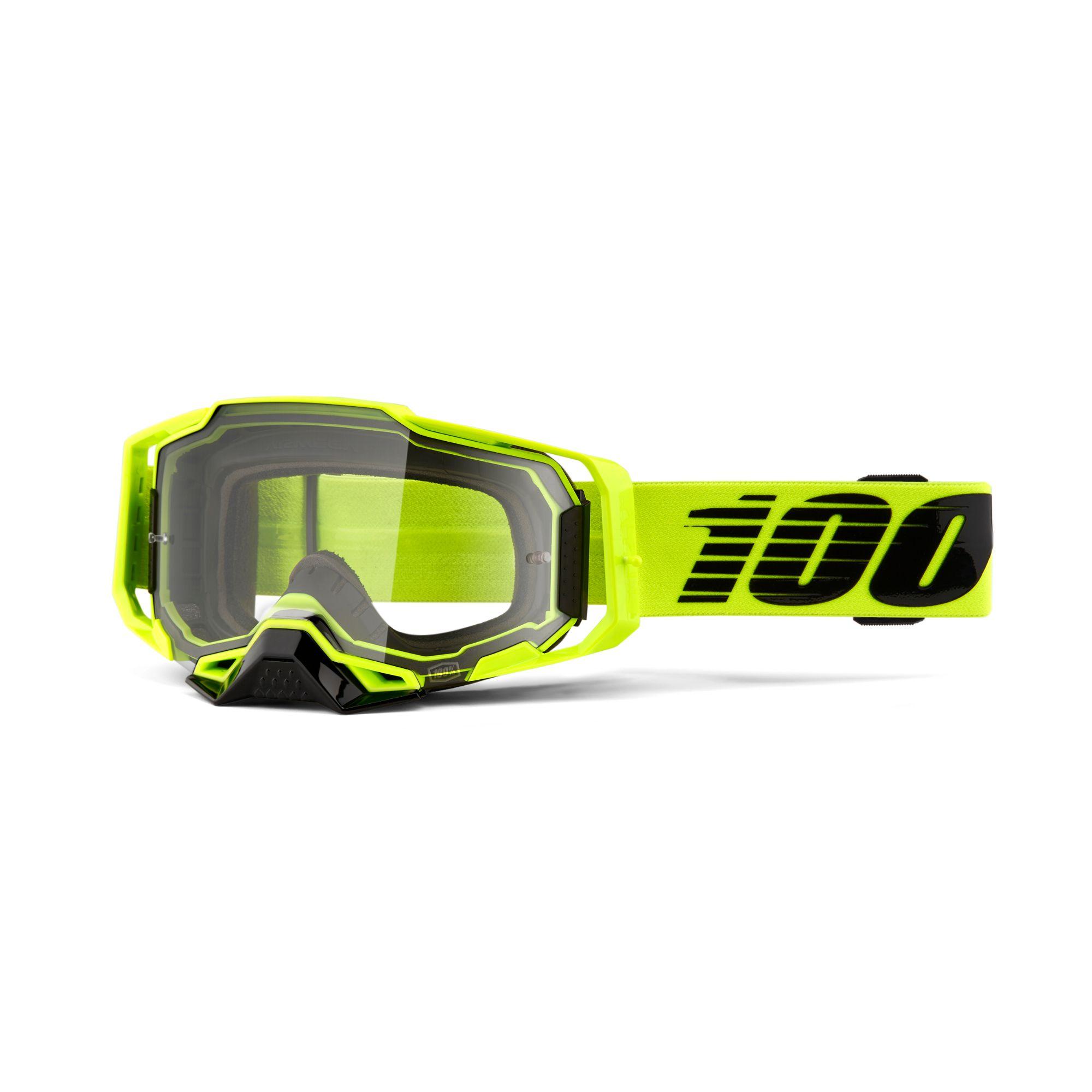 100% Armega Goggles 2023 Nuclear Citrus / Clear Lens