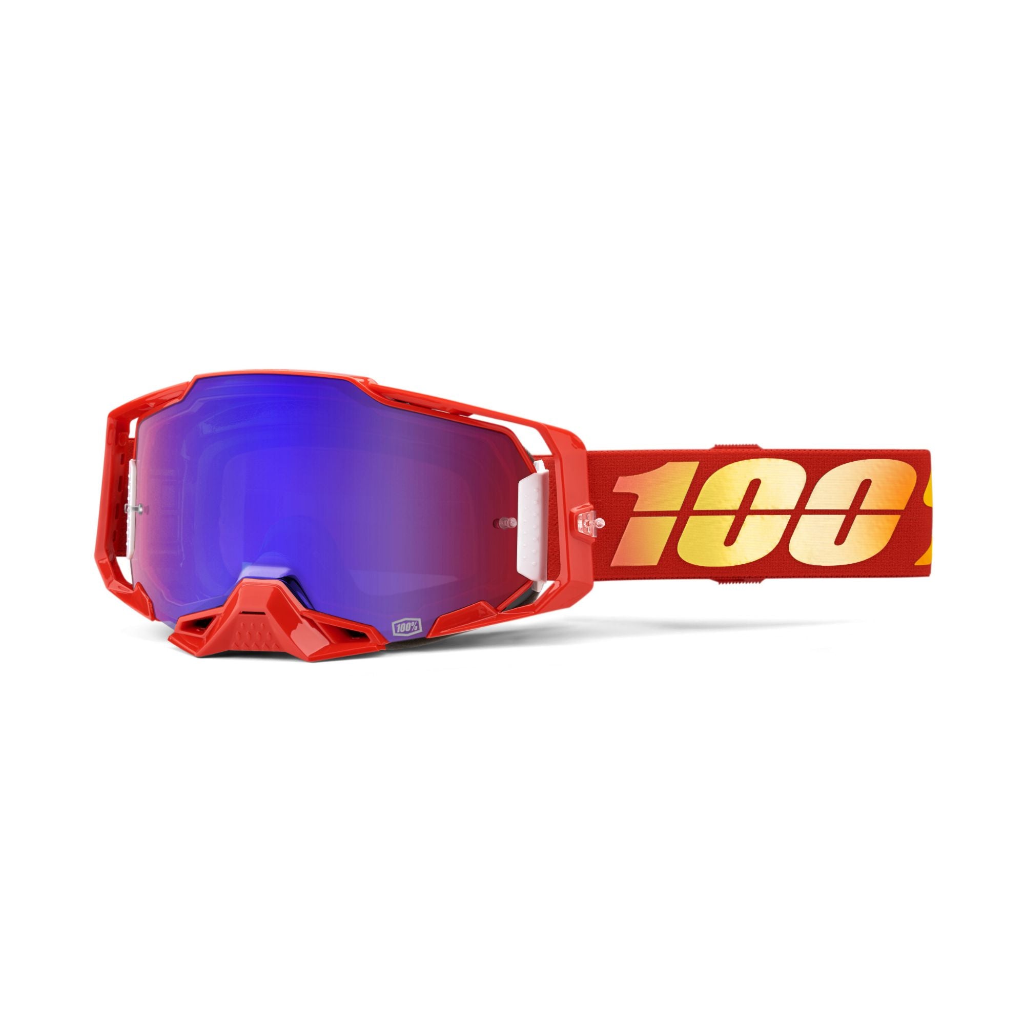 100% Armega Goggles 2023 Nuketown / Mirror Red/Blue Lens