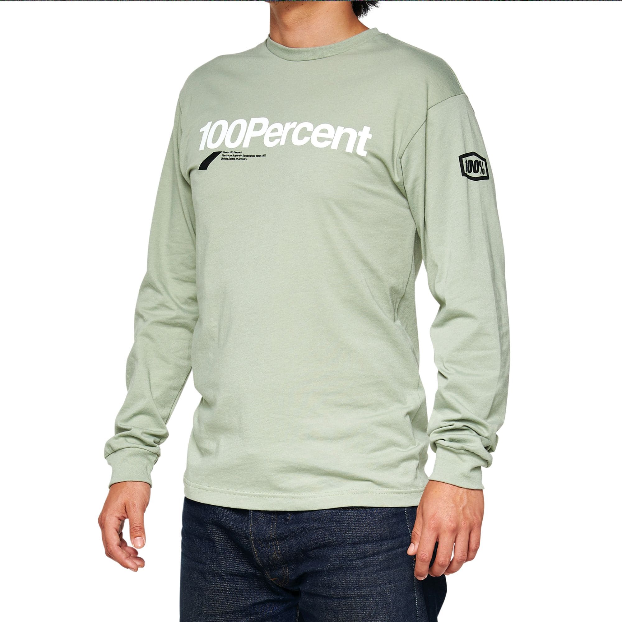 100% Bilto Long Sleeve T-Shirt Slate Green / XL