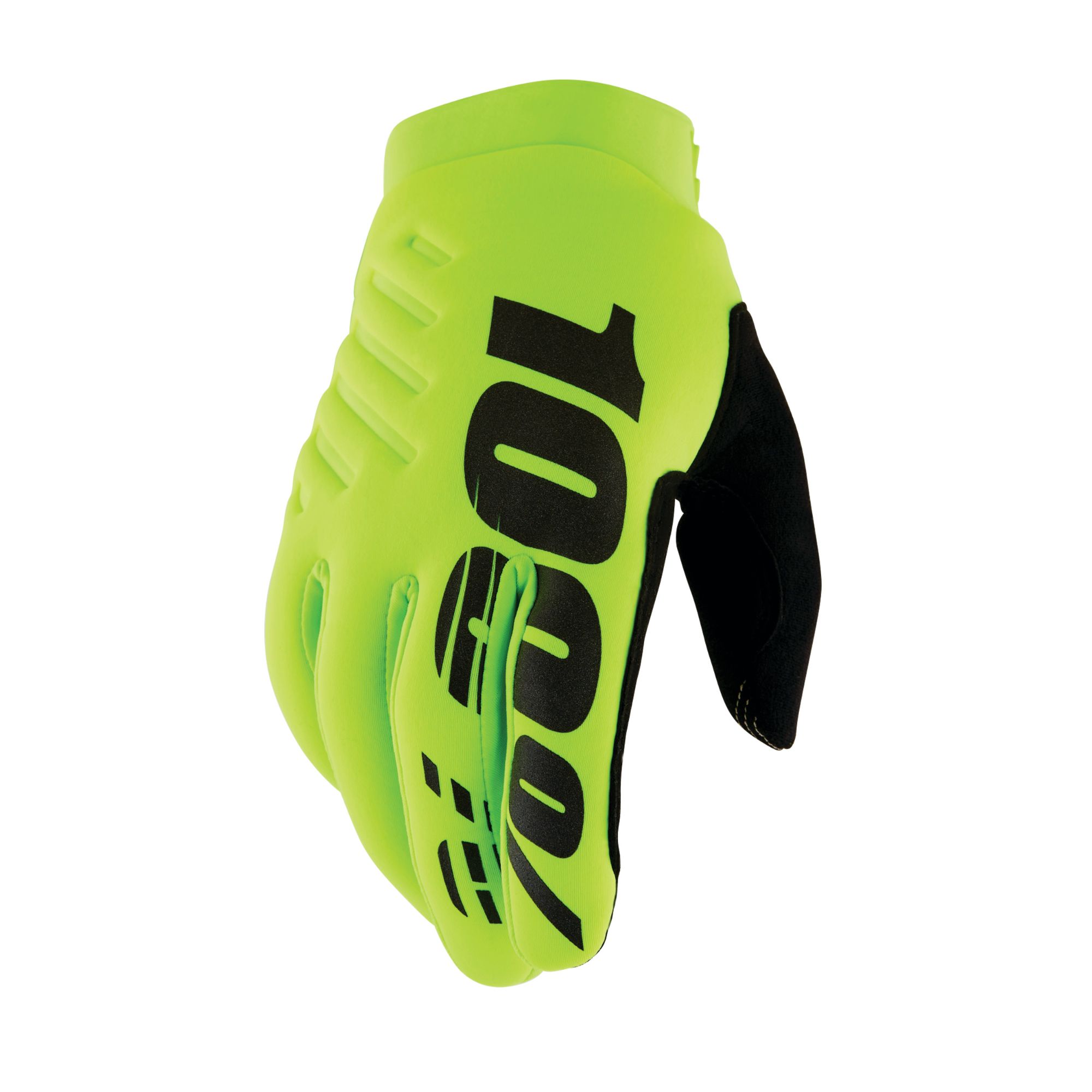 100% Brisker Gloves Fluo Yellow / S