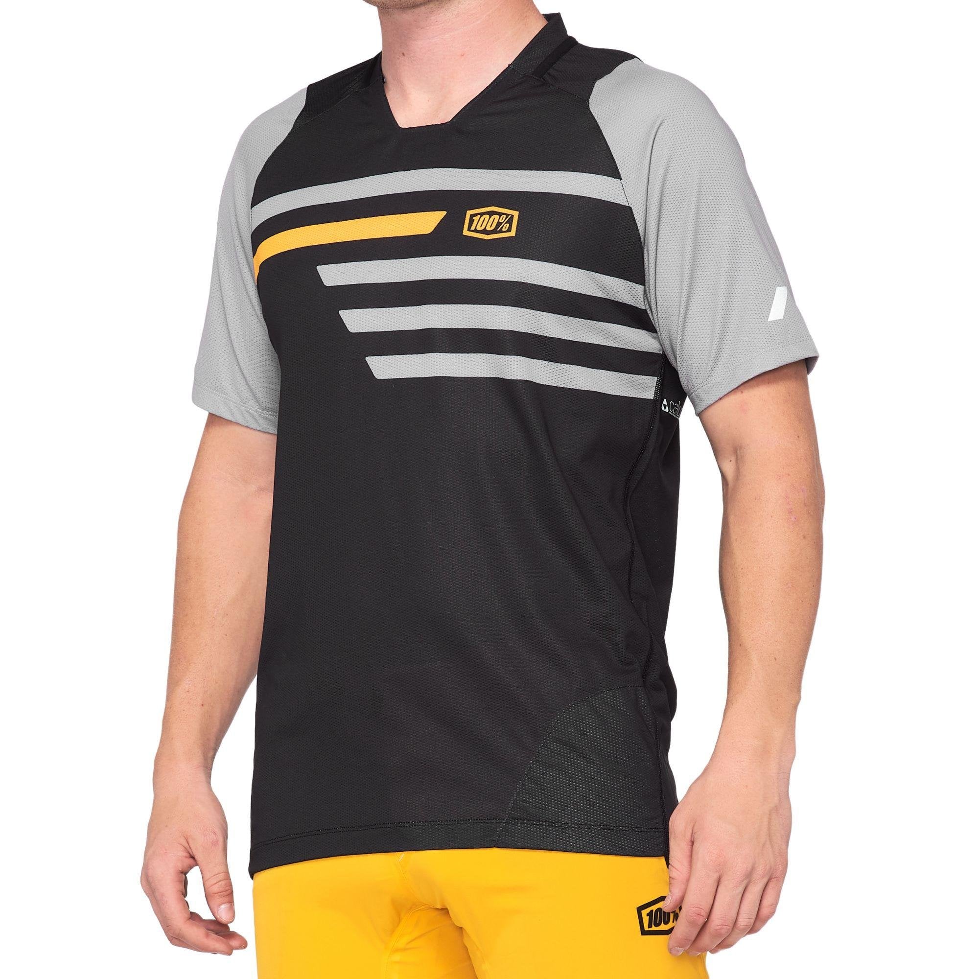 100% Celium Jersey 2020 Black / Mustard / S