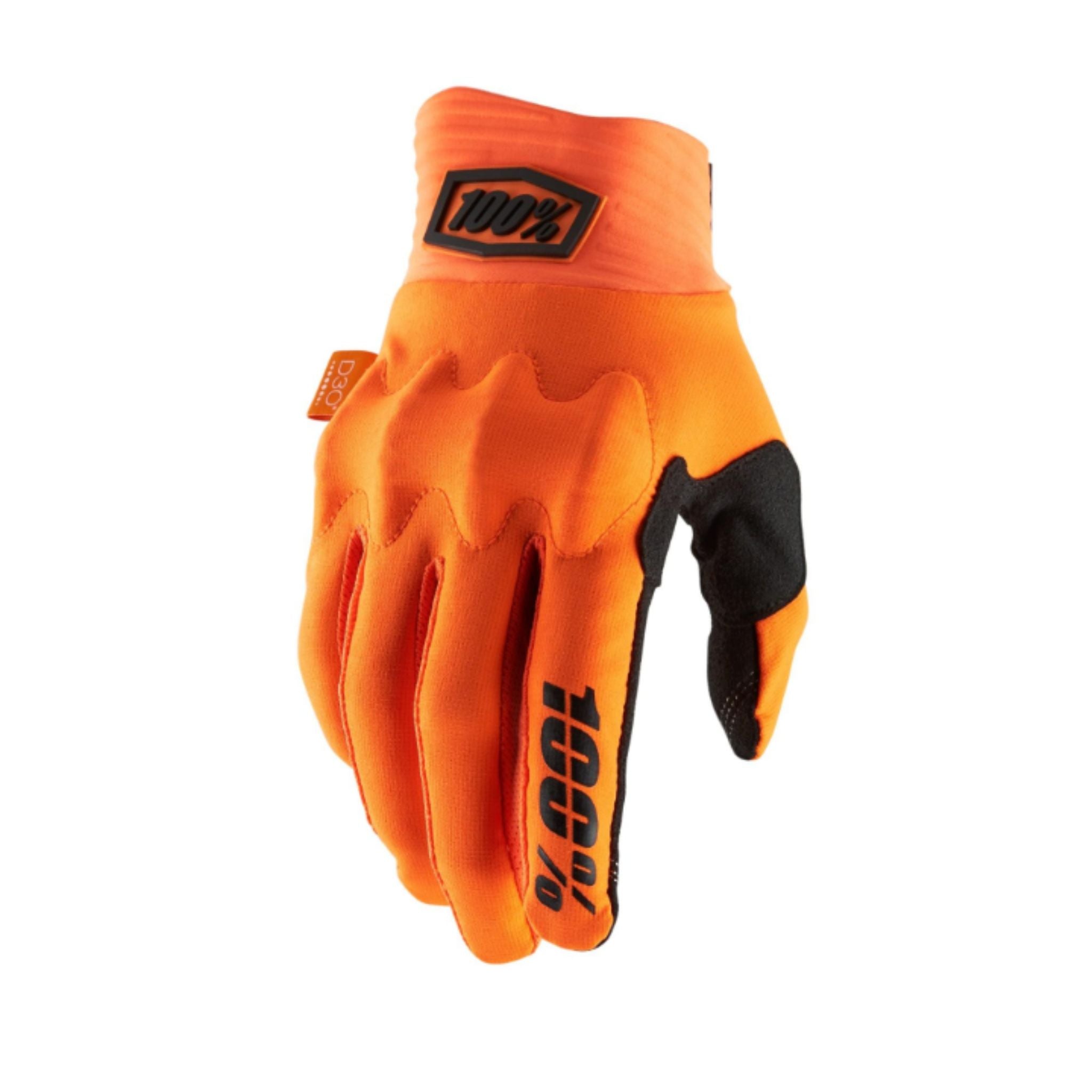 100% Cognito D3O MTB Gloves Orange/Black / S