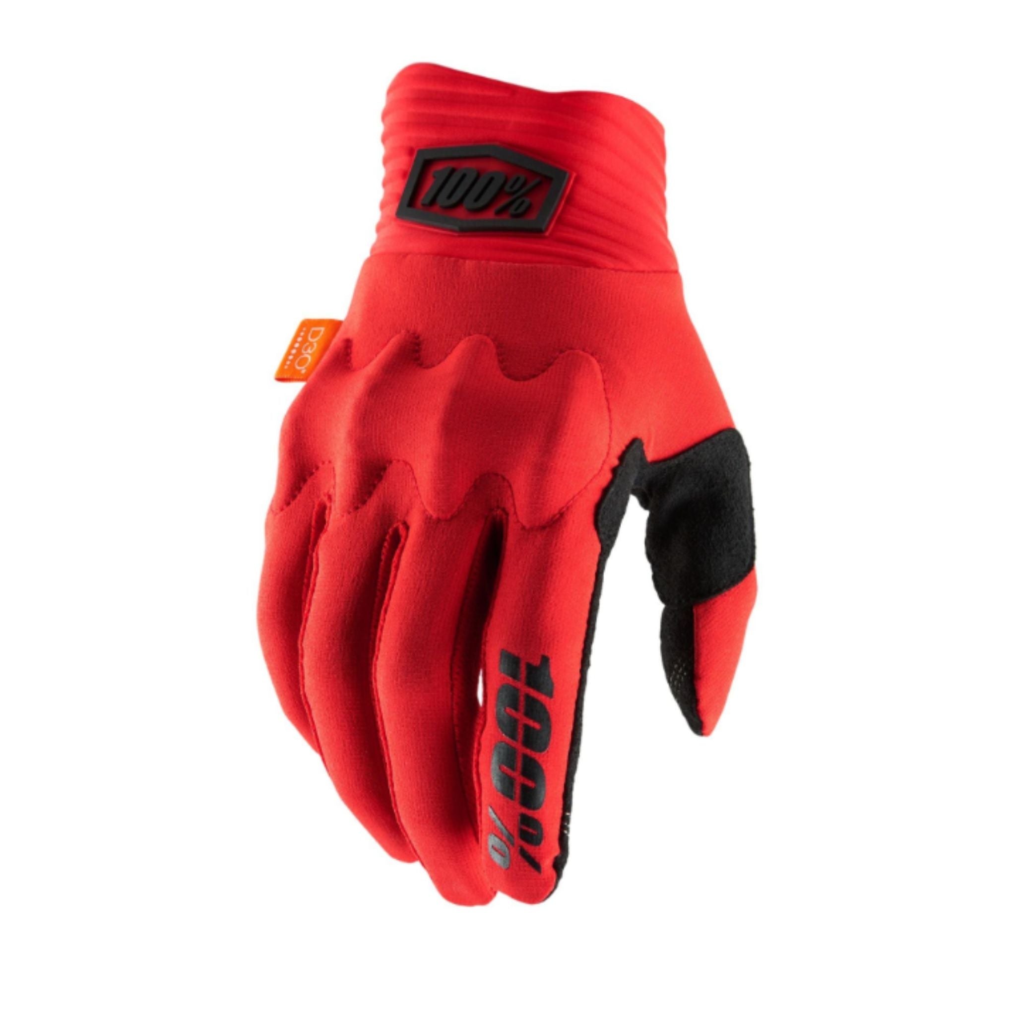 100% Cognito D3O MTB Gloves Red/Black / S