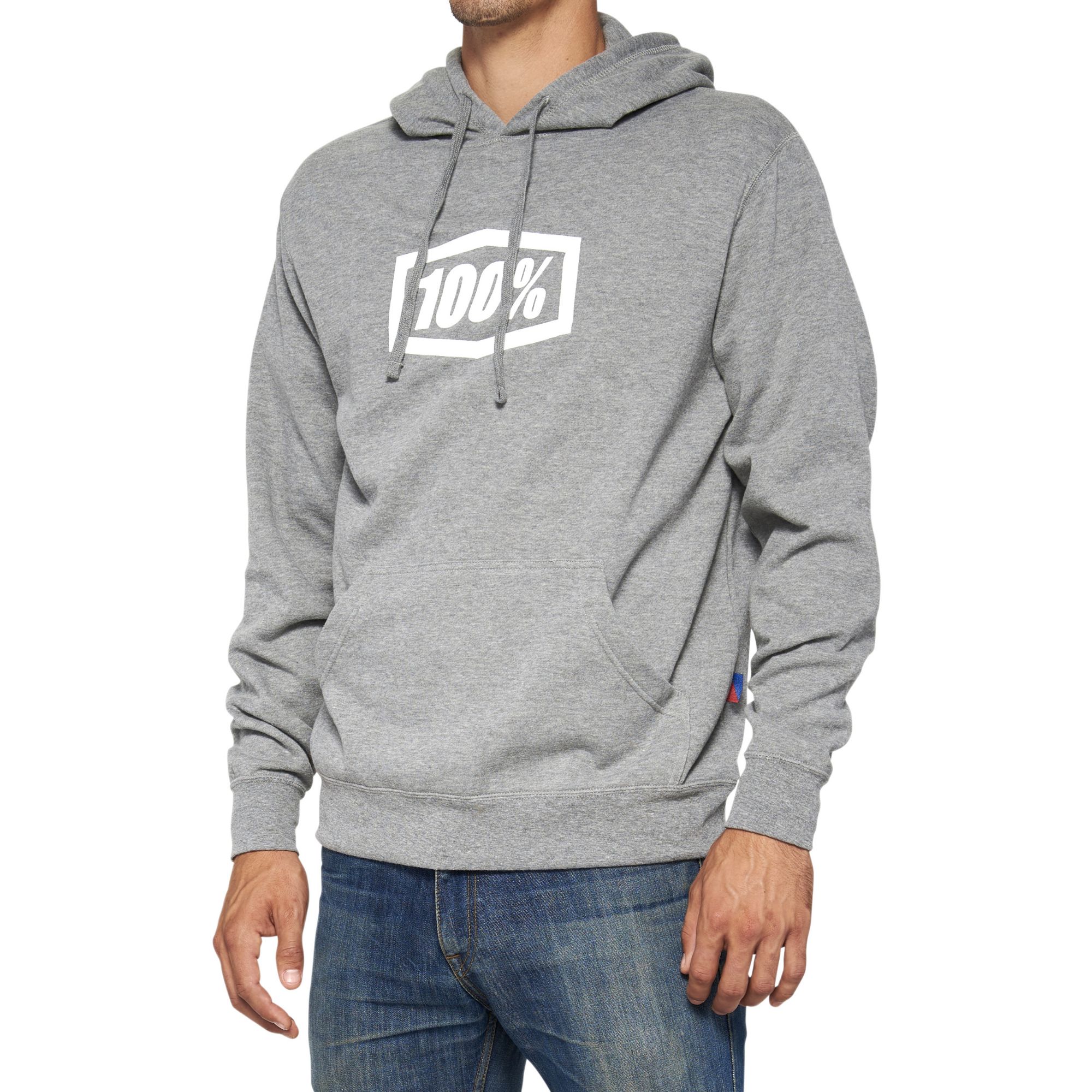 100% Icon Pullover Hoodie Heather Grey / XL