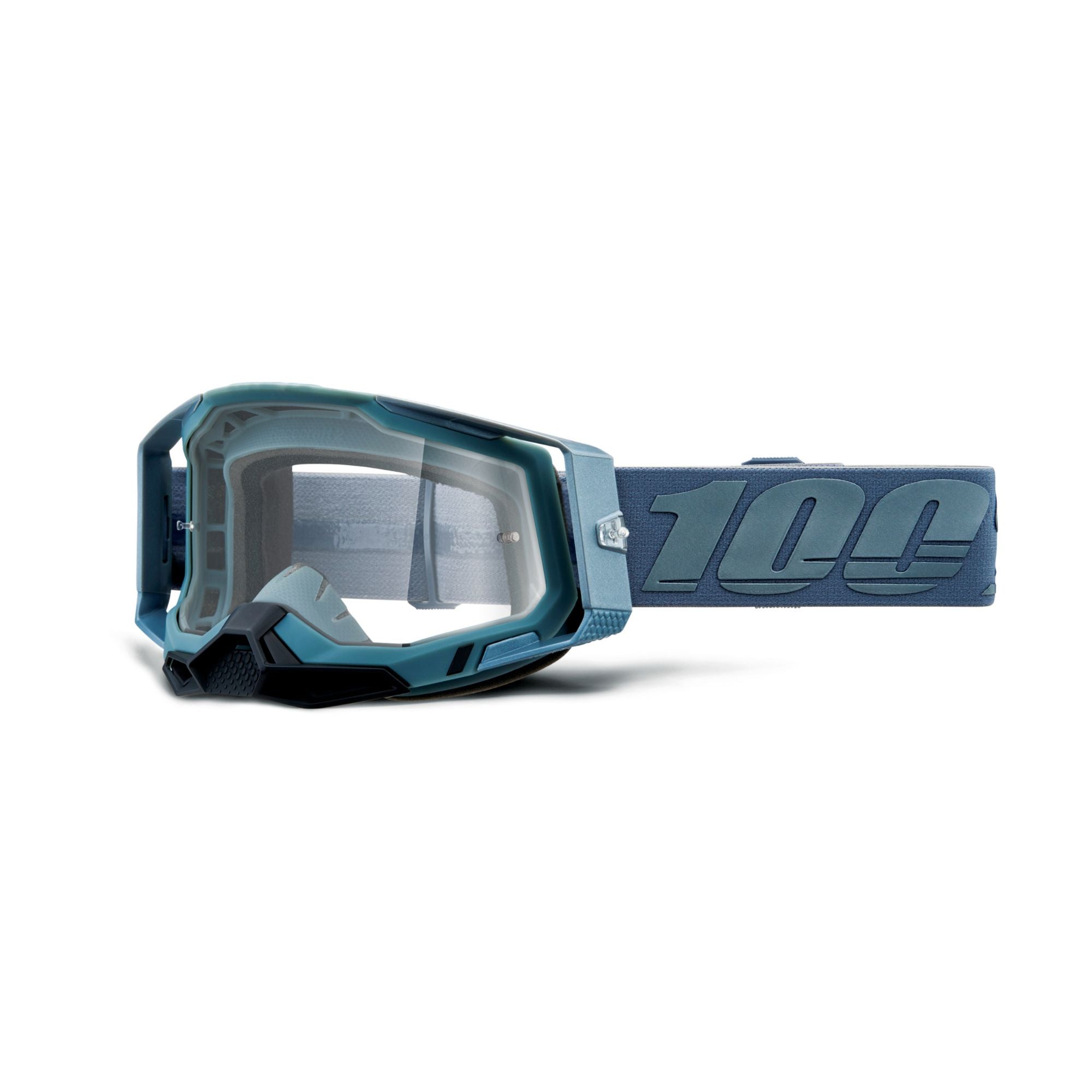 100% Racecraft 2 Goggles Battleship / Clear Lens