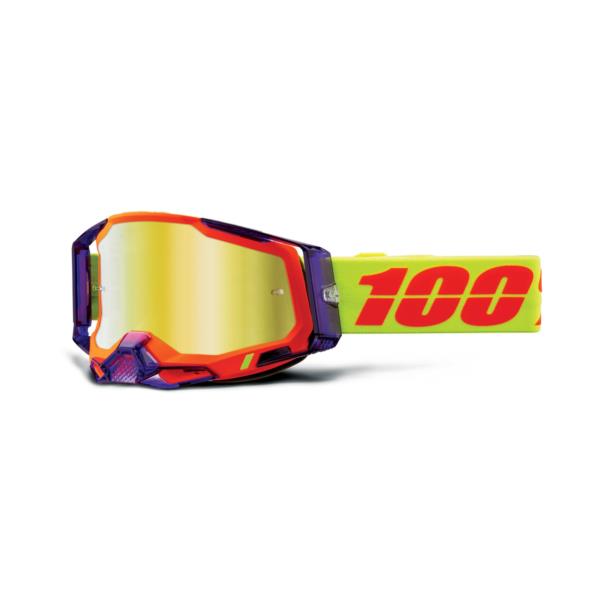 100% Racecraft 2 Goggles Panam / Mirror Gold Lens