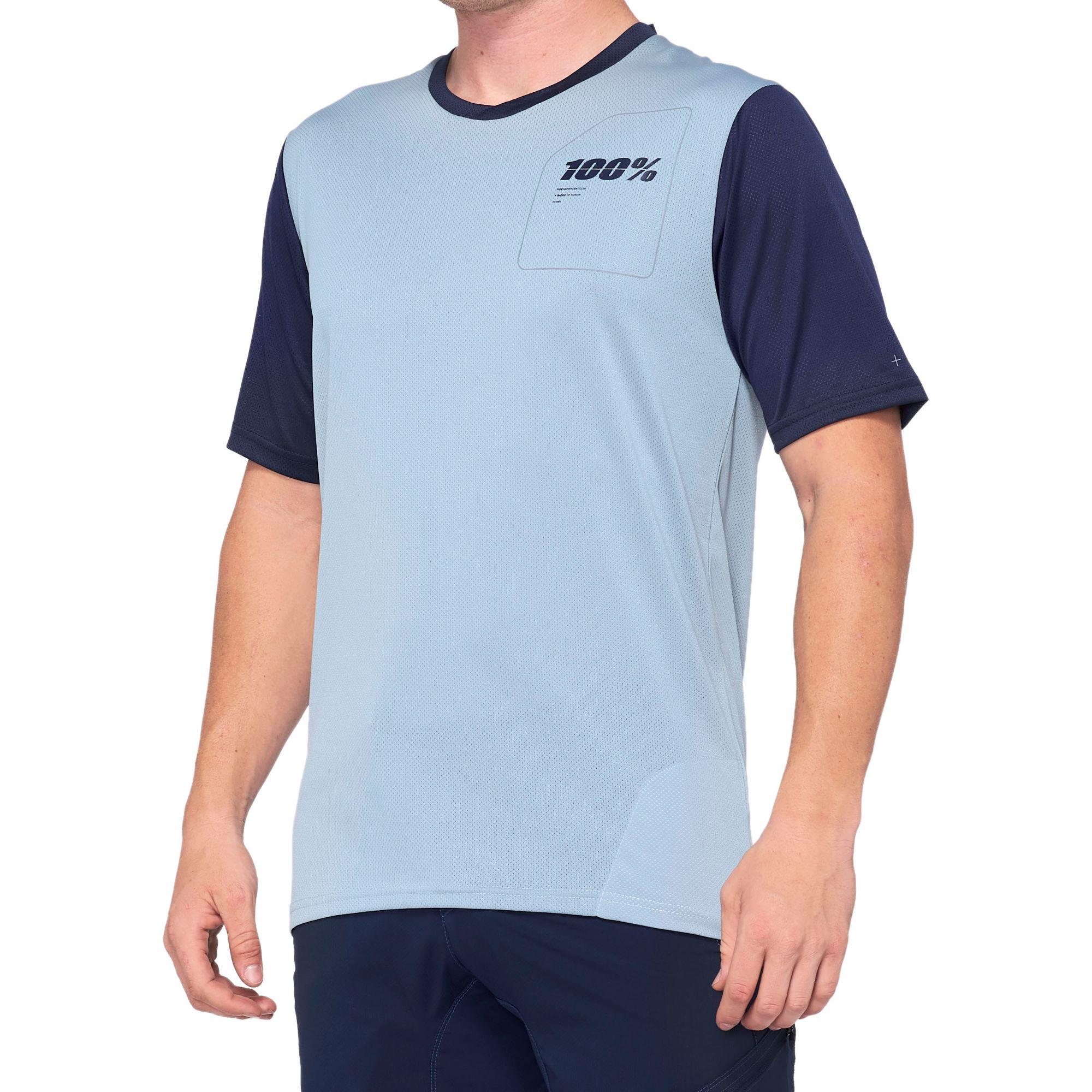 100% Ridecamp Short Sleeve Jersey Blue/Navy / S