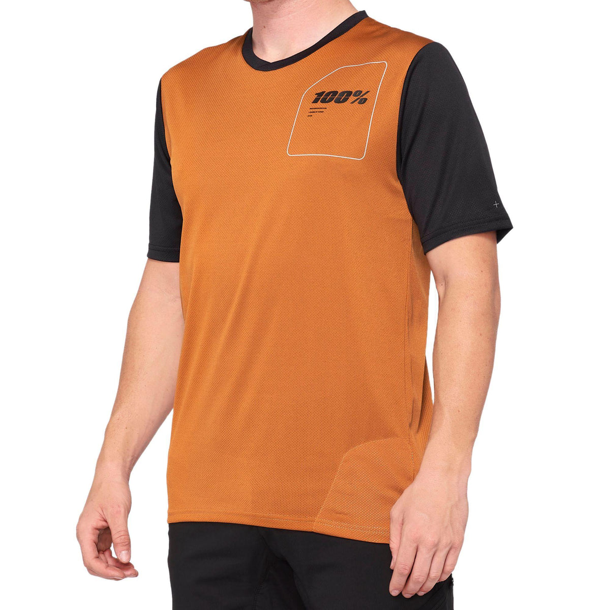 100% Ridecamp Short Sleeve Jersey Terracotta/Black / S