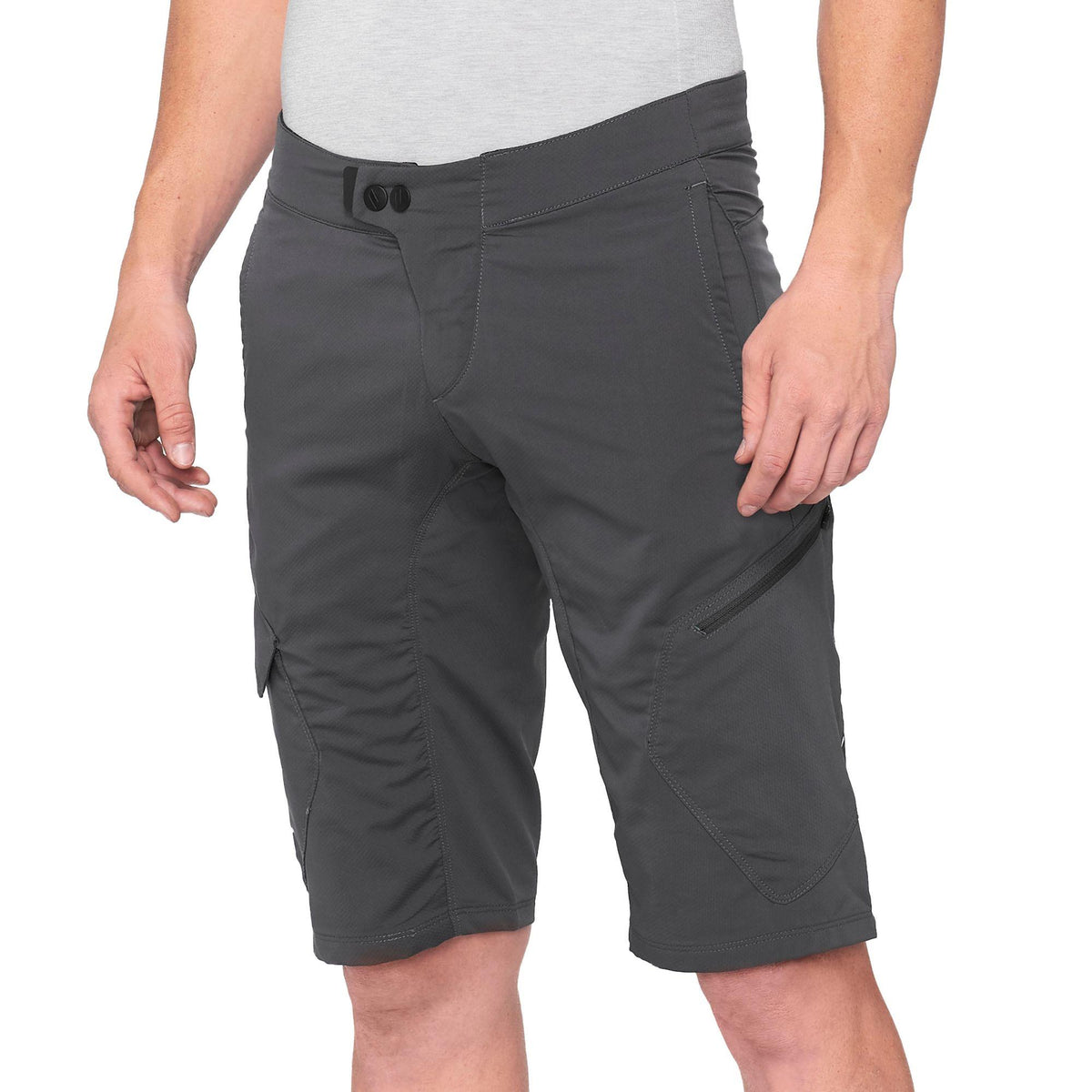 100% Ridecamp Shorts Charcoal / 28