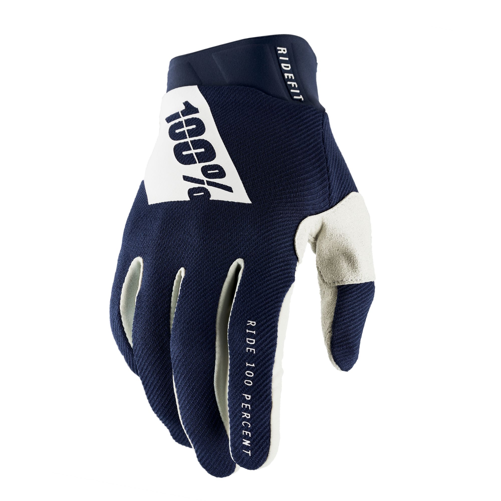 100% Ridefit Gloves Navy / S