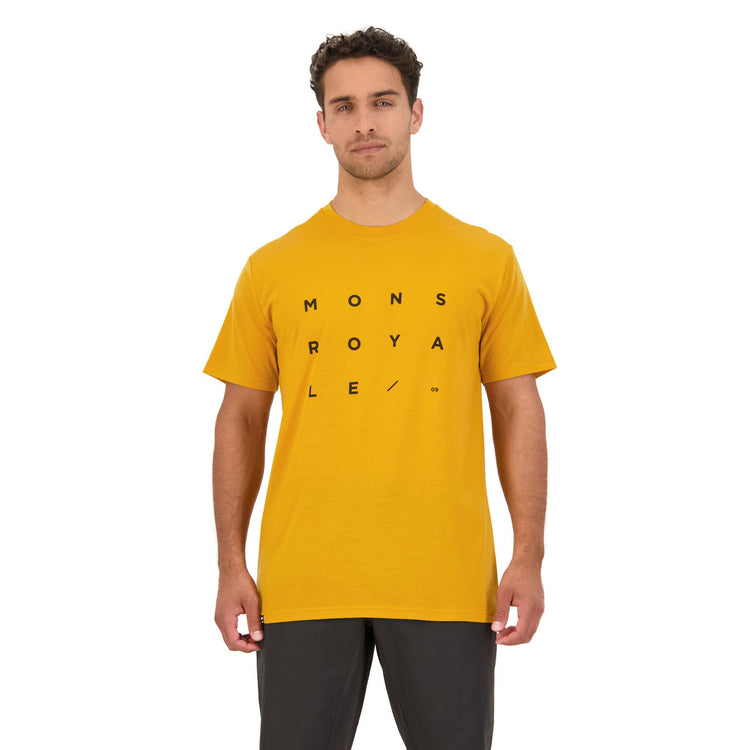 Mons Royale Icon T-Shirt - Gold Grid 09