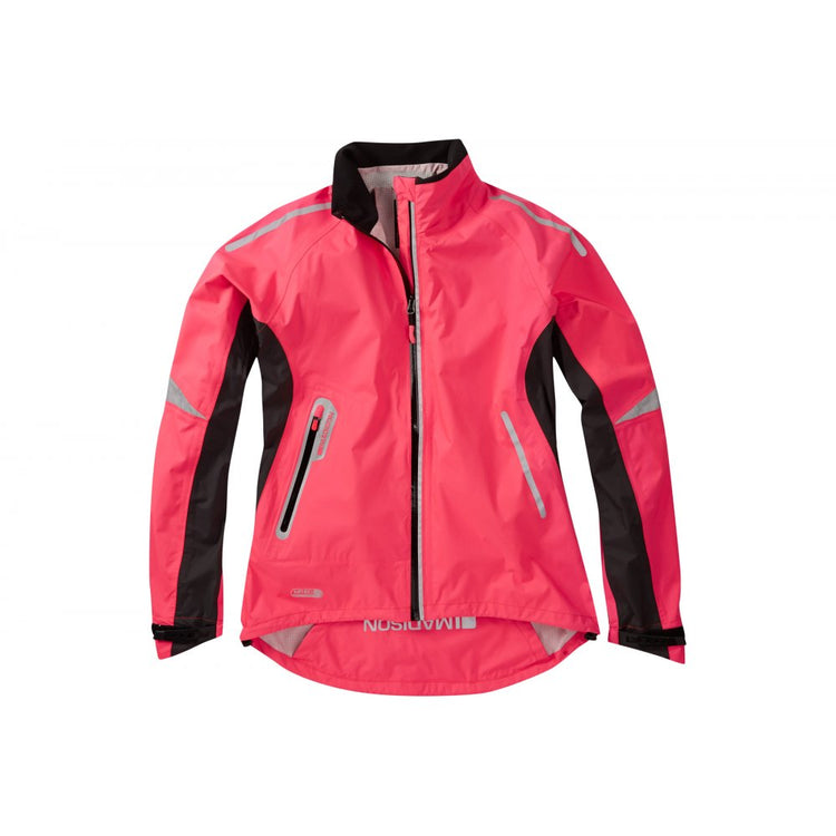 Madison Stellar women's waterproof jacket, hi-viz yellow size 8