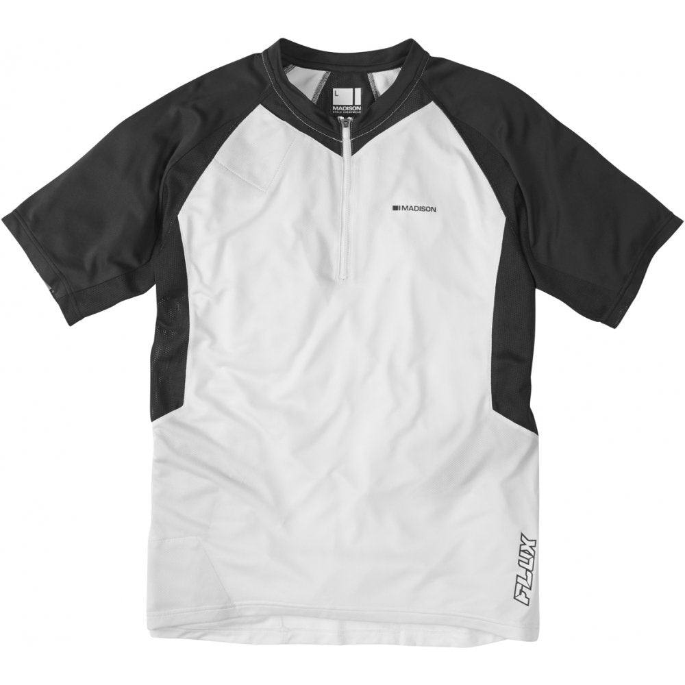 Madison Flux Capacity men's short sleeved jersey, white / phantom small