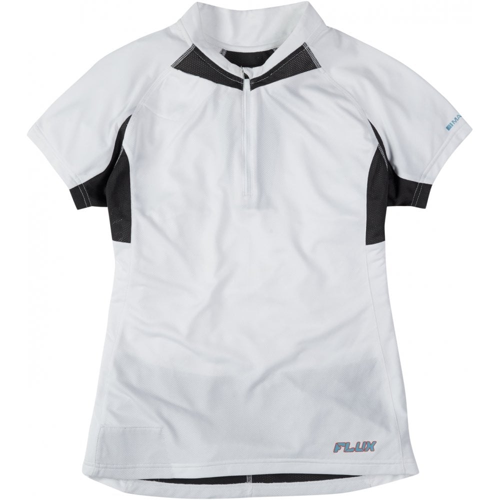 Madison Flux women's short sleeved jersey, white size 8