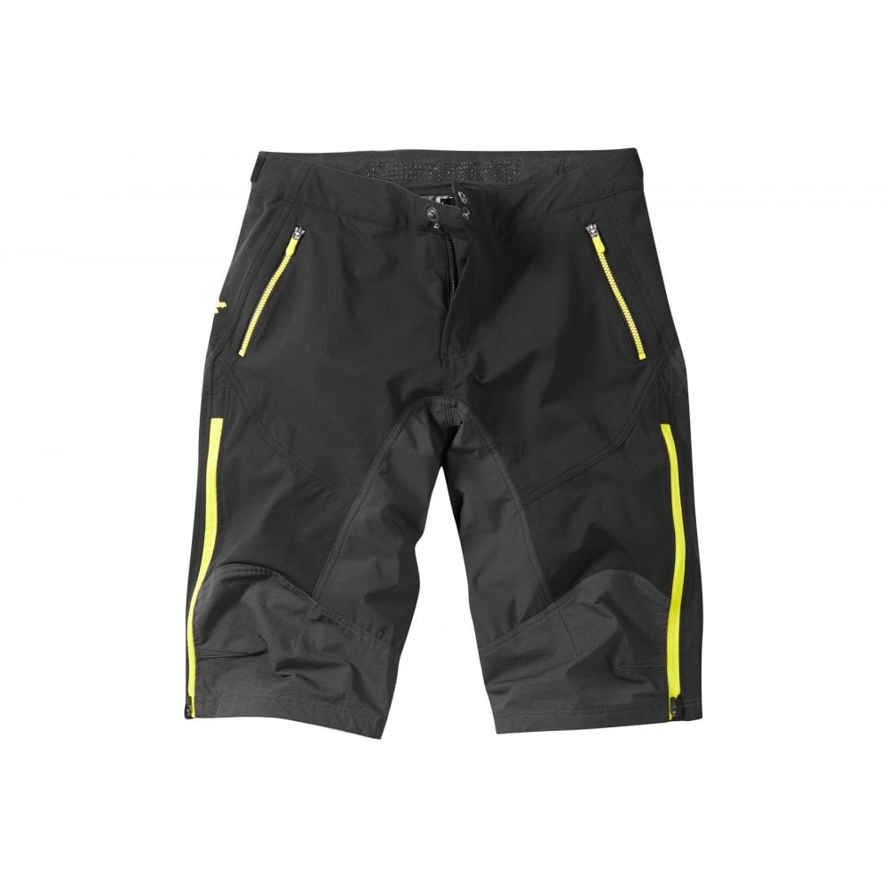 Madison Addict men's DWR shorts, black / limeaid small