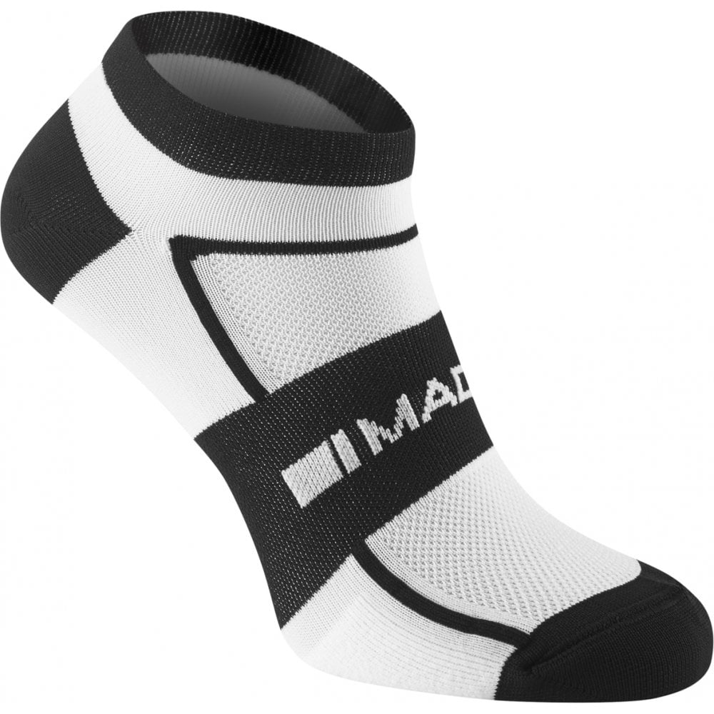 Madison Sportive men's low sock twin pack, white / black small