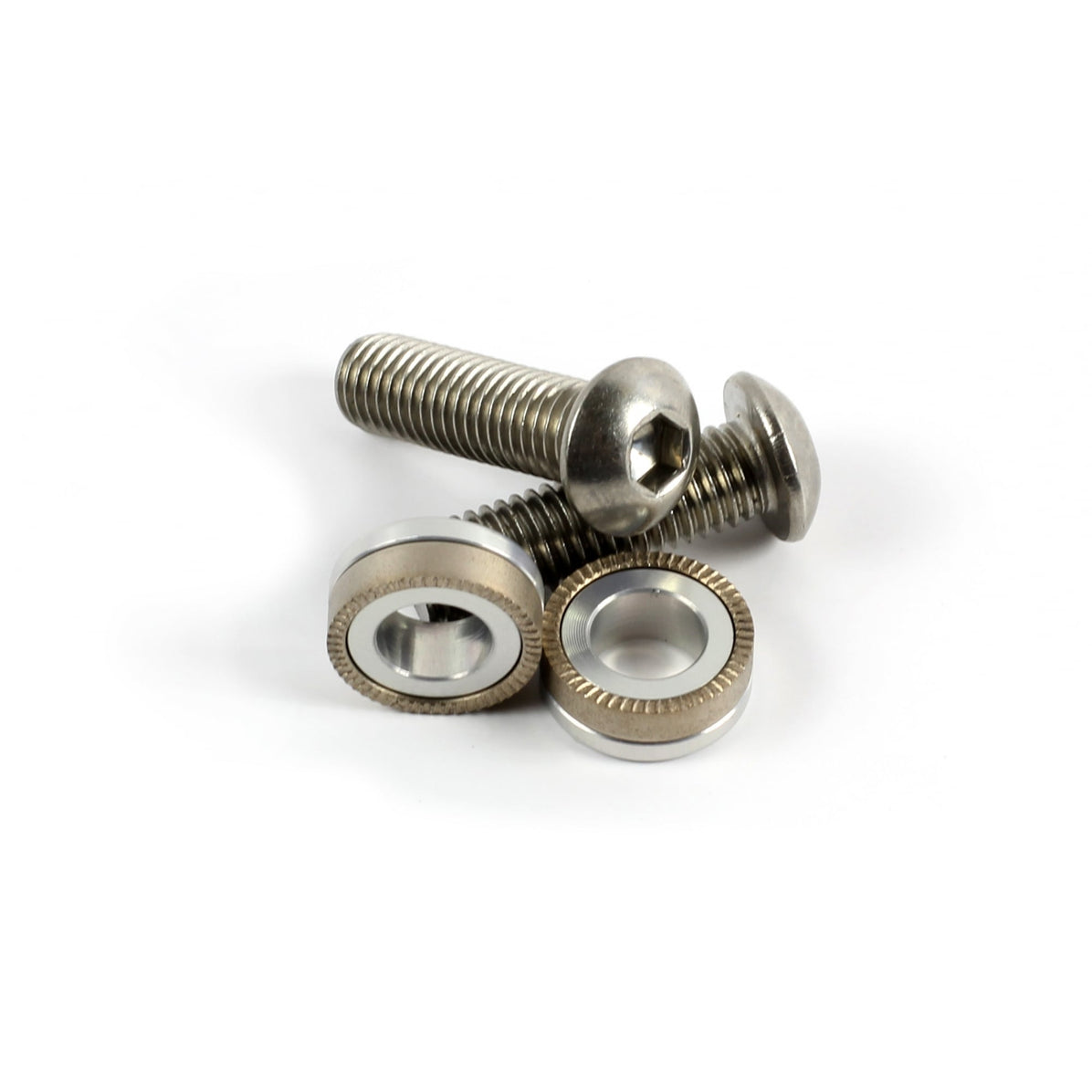 Hope M10 Stainless Steel Bolts/Washers (Pair) - Domed