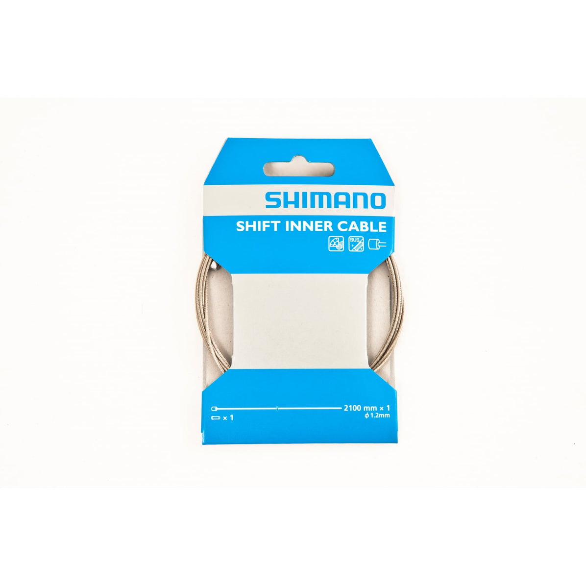 Shimano Spares Road / MTB Stainless Steel Gear Inner Wire, 1.2 x 2100, Single