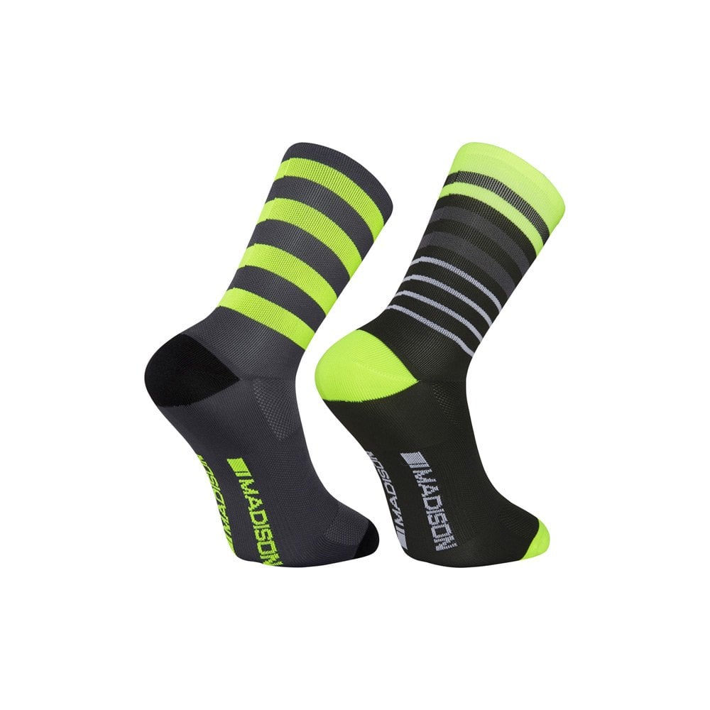 Madison Sportive Long Sock Twin Pack Multi Hoop