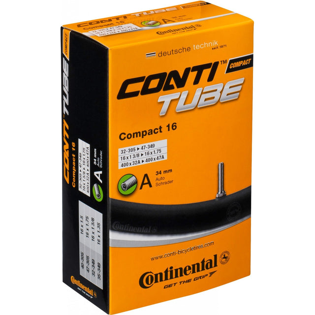 Continental Compact Tube 10, 11 and 12 Inch 45 Degree Schrader Valve Inner Tube
