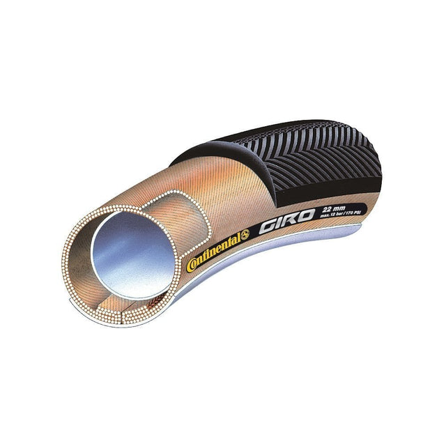 Continental Giro 28 x 22mm Black / Transparent Skin Tubular Tyre