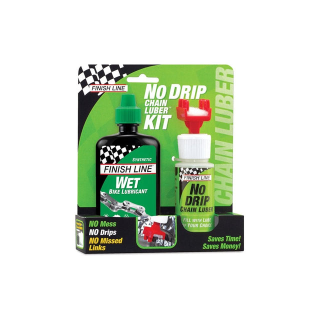 Finish Line No Drip Chain Luber Combo (4oz Wet Lube No Drip Chain Luber)