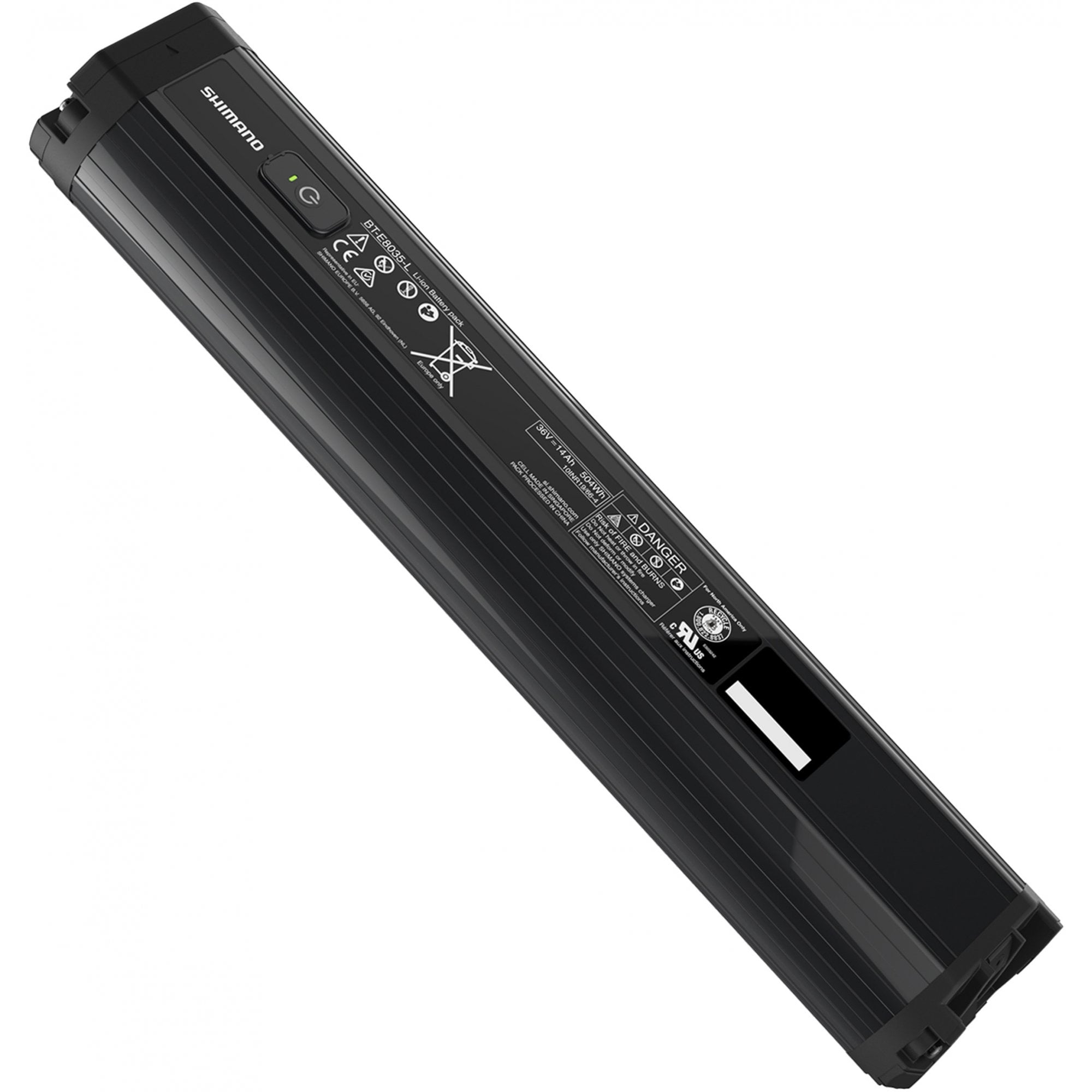 Shimano BT-E8035-L STEPS Battery 504Wh Frame Down Tube Integrated Mount