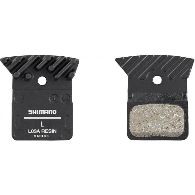 Shimano L03A Disc Brake Pads - Alloy Backed With Cooling Fins - Resin