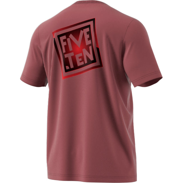 Five Ten Heritage Logo T-Shirt - Quiet Crimson