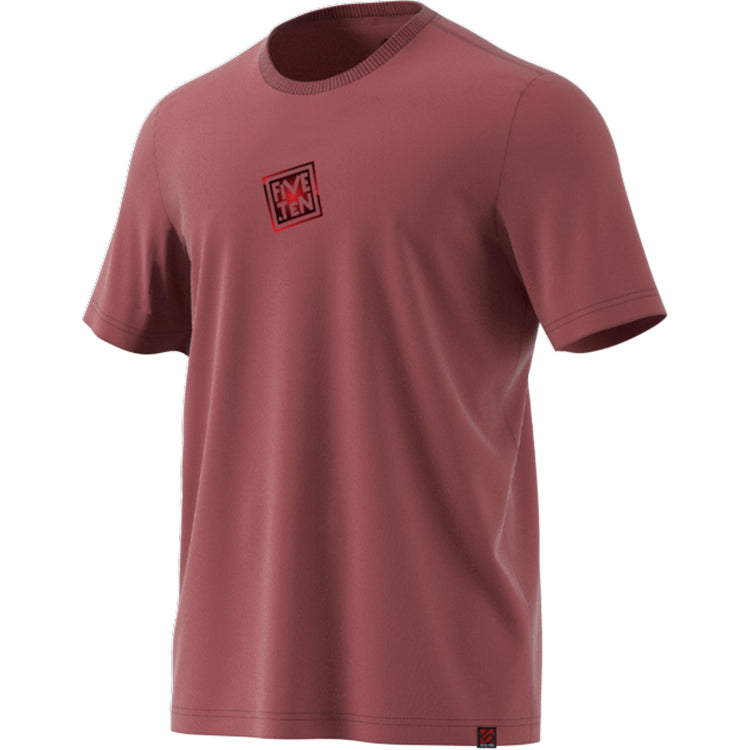 Five Ten Heritage Logo T-Shirt - Quiet Crimson