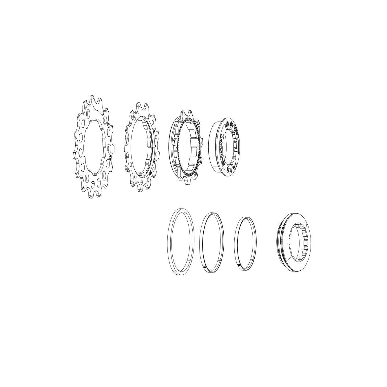 SRAM Apex PG-1231 Replacable Cogs 11/12/13T