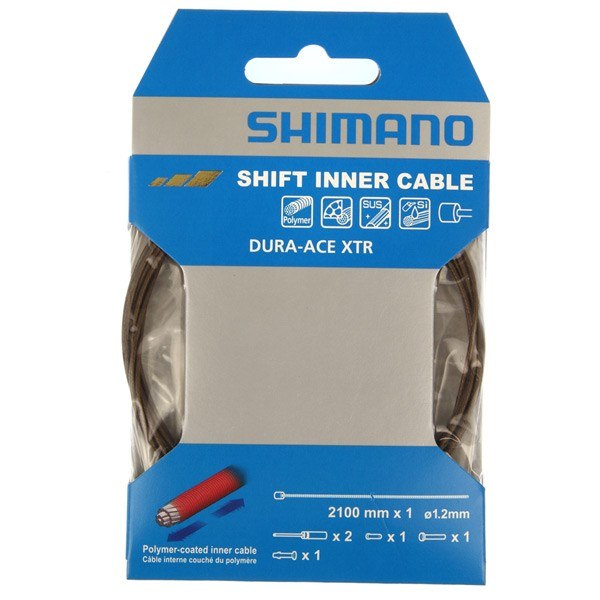 Shimano Dura-Ace Road Polymer Coated Inner Gear Cable 1.2mm x 2100mm