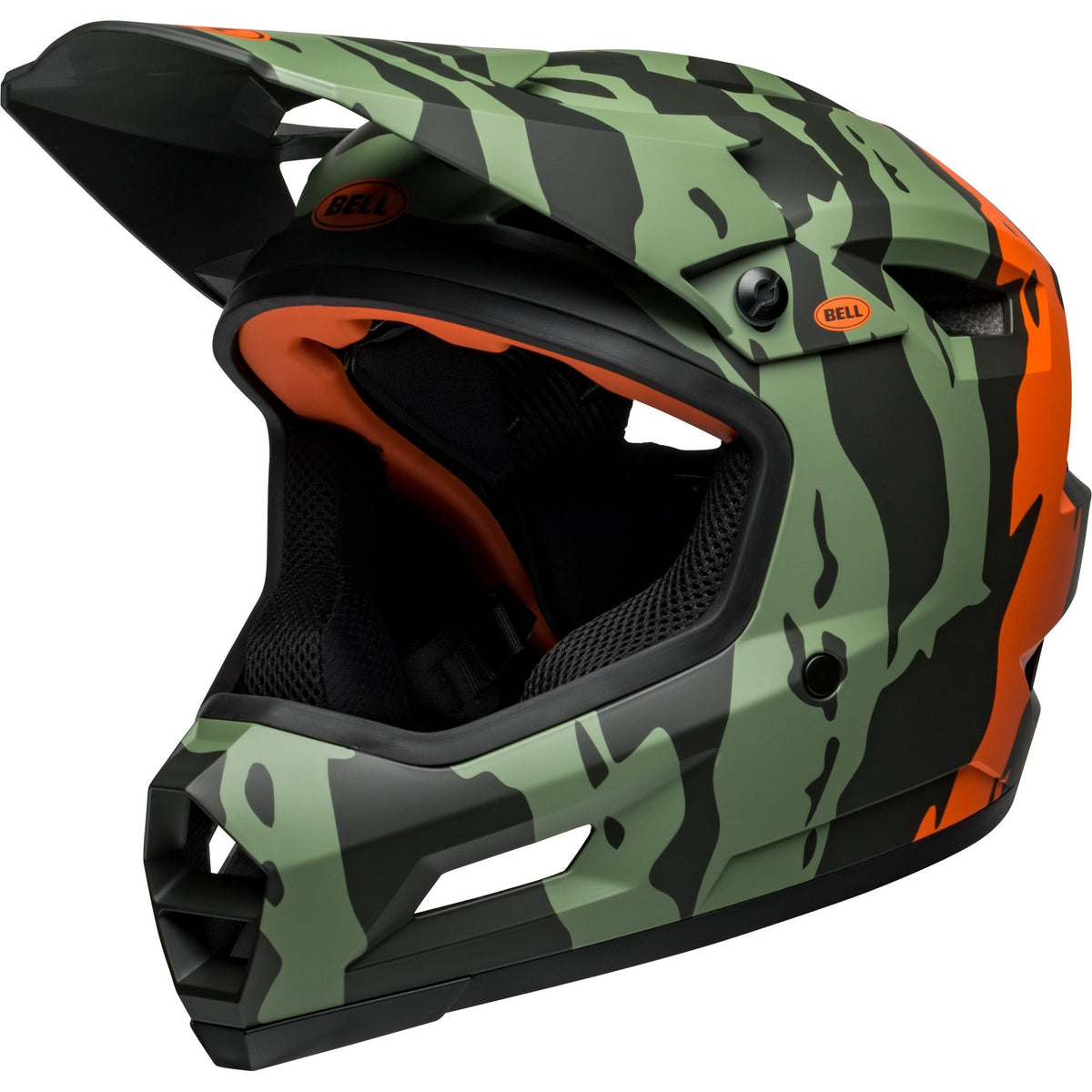 Casque Intégral Bell Sanction MTB – Coque ABS, 850 G, 15 Aérations, Visière Réglable, Taille M (55-57 Cm) – Rouge Mat/Noir